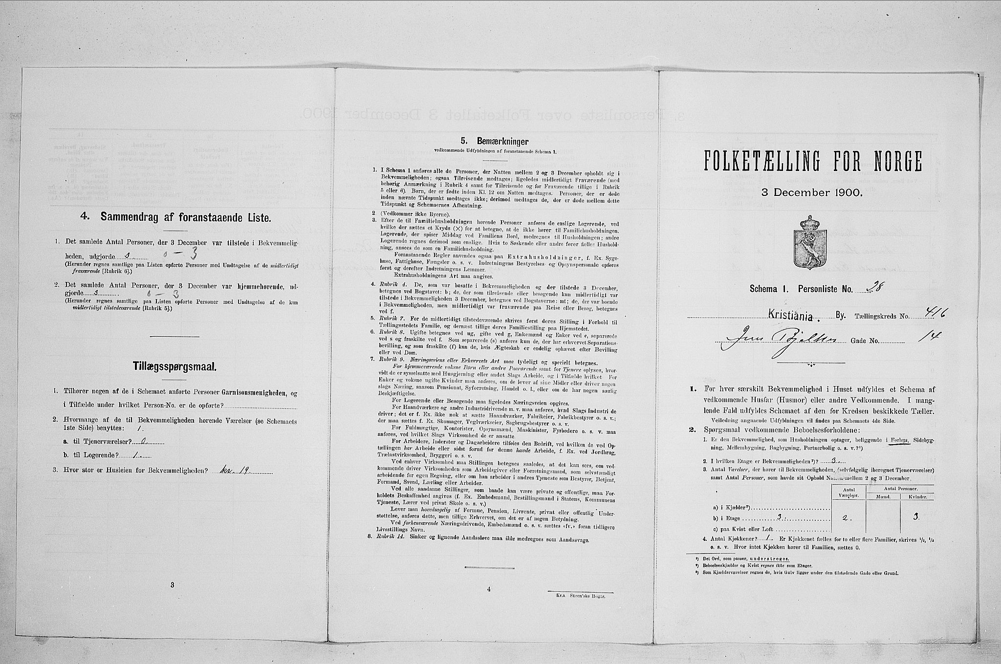 SAO, Folketelling 1900 for 0301 Kristiania kjøpstad, 1900, s. 42974
