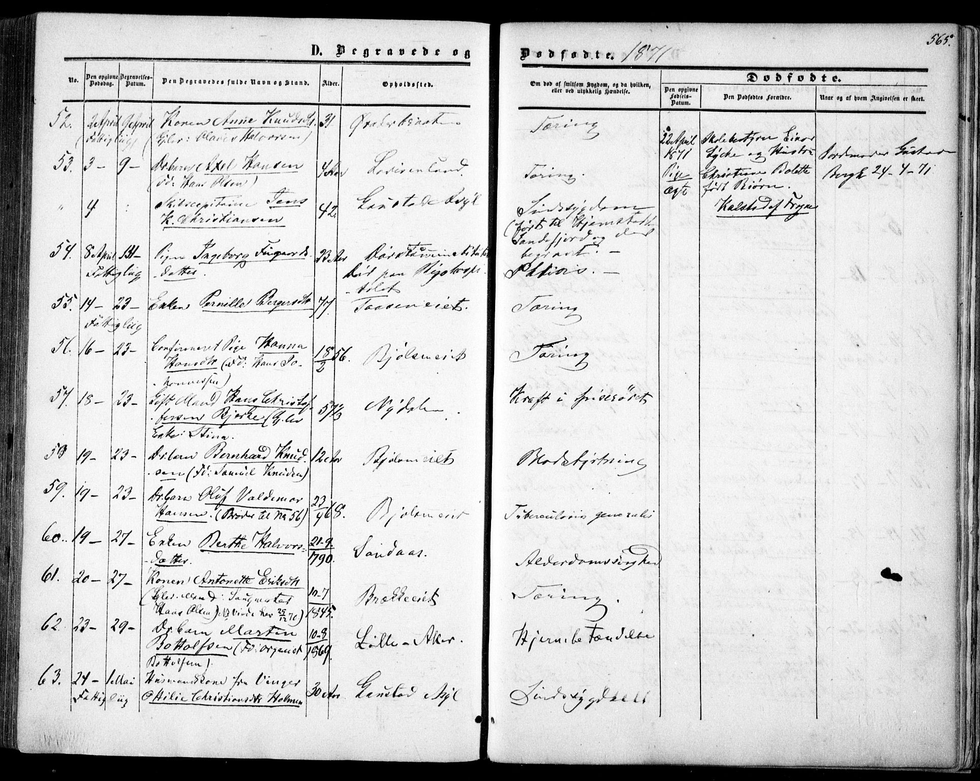 Vestre Aker prestekontor Kirkebøker, AV/SAO-A-10025/F/Fa/L0002: Ministerialbok nr. 2, 1855-1877, s. 565
