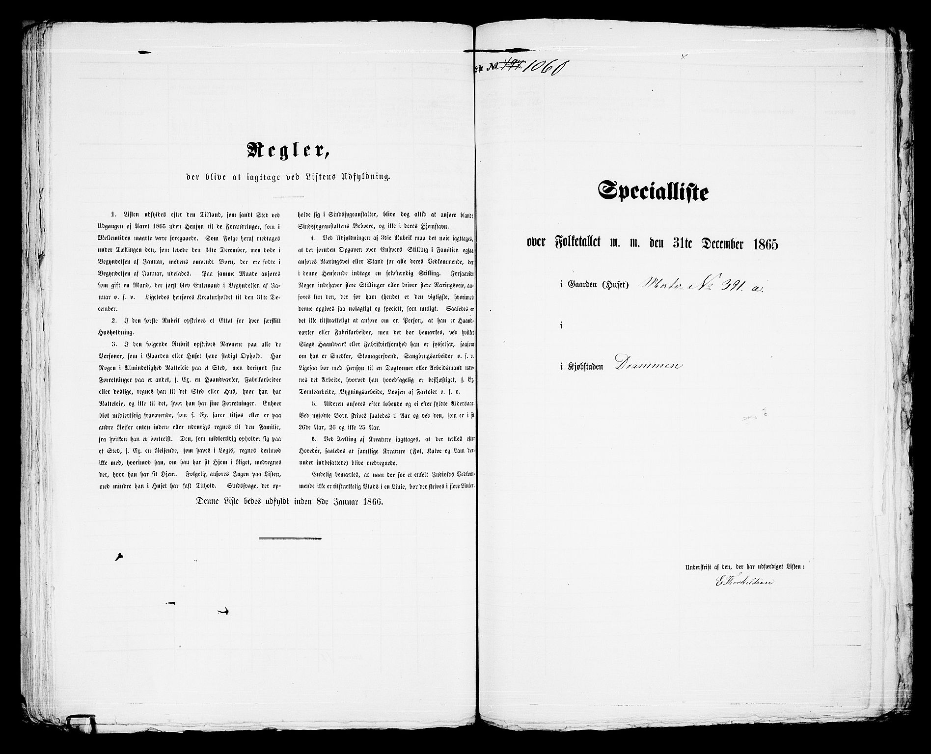 RA, Folketelling 1865 for 0602bP Strømsø prestegjeld i Drammen kjøpstad, 1865, s. 946