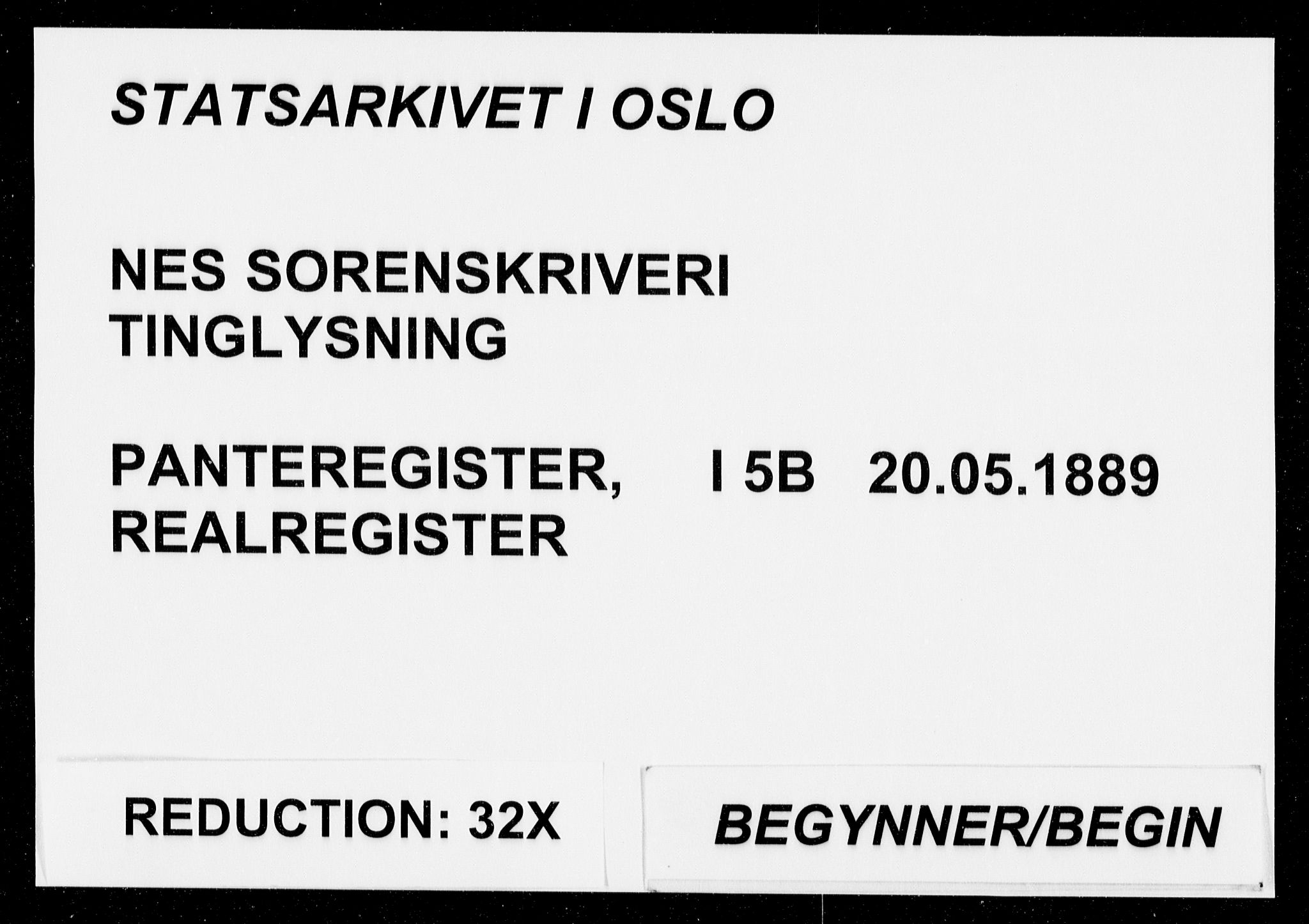 Nes tingrett, SAO/A-10548/G/Ga/Gab/Gaba/L0005.b: Panteregister nr. I 5b