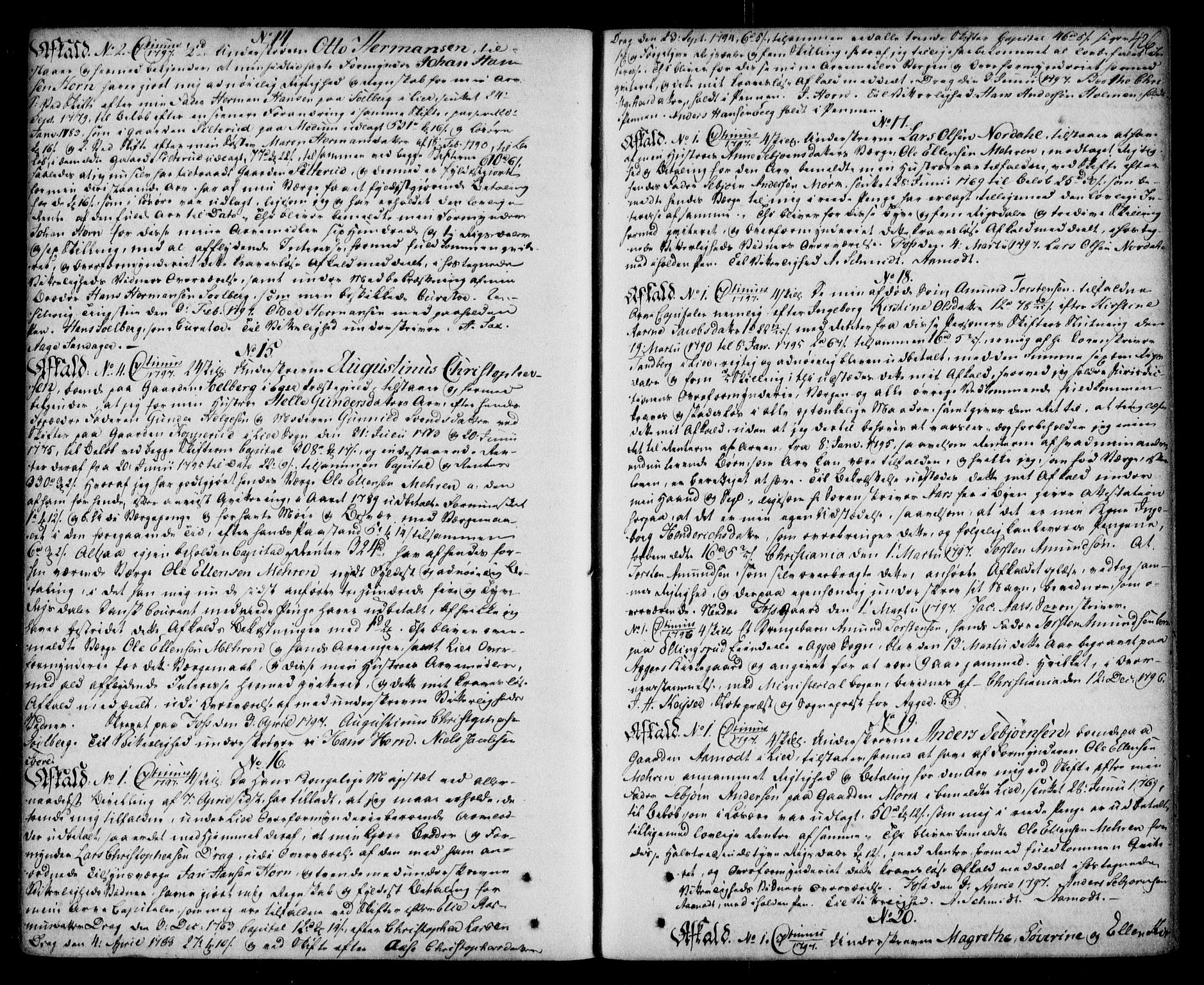 Lier, Røyken og Hurum sorenskriveri, AV/SAKO-A-89/G/Ga/Gaa/L0005: Pantebok nr. V, 1788-1801, s. 426