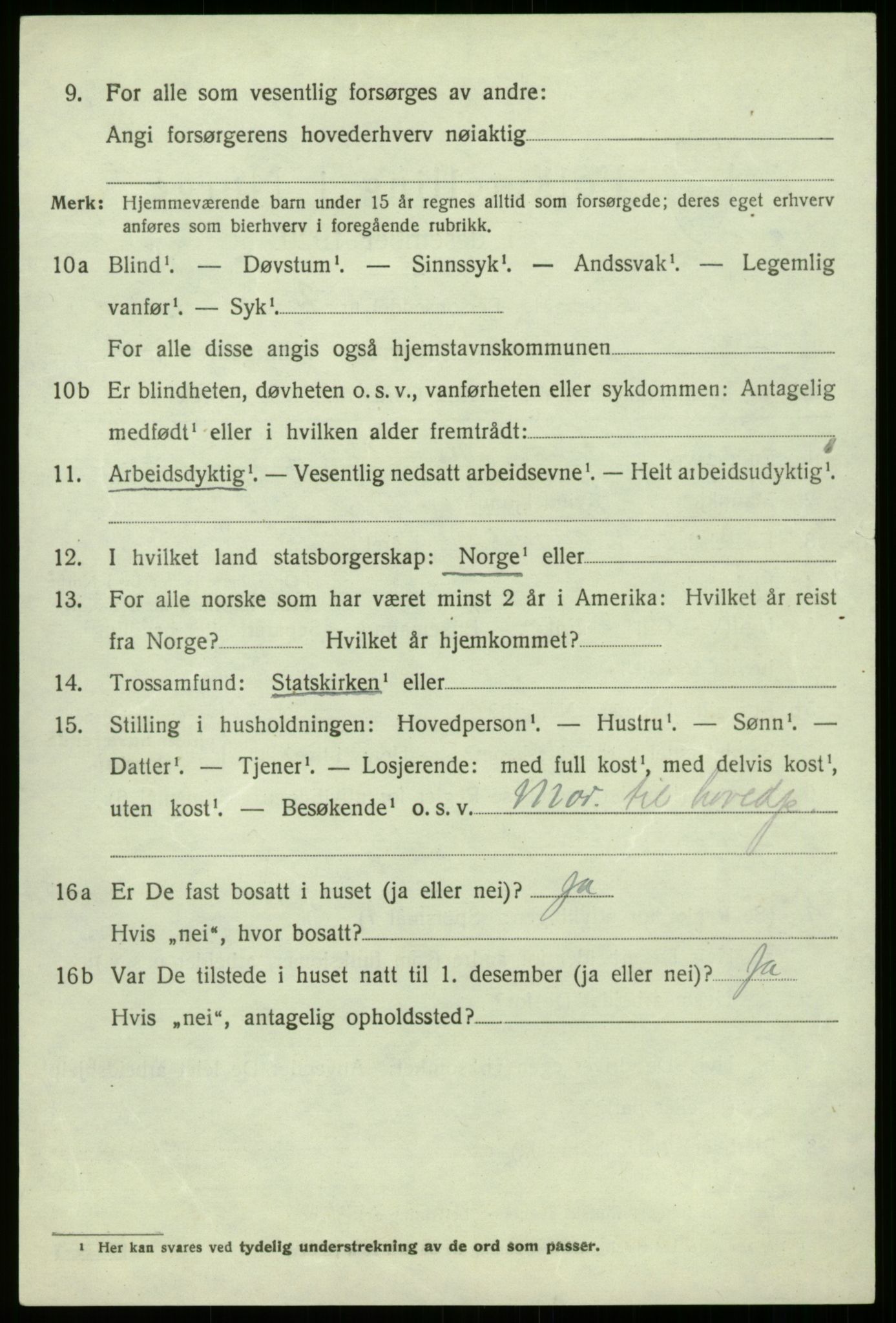 SAB, Folketelling 1920 for 1422 Lærdal herred, 1920, s. 1013