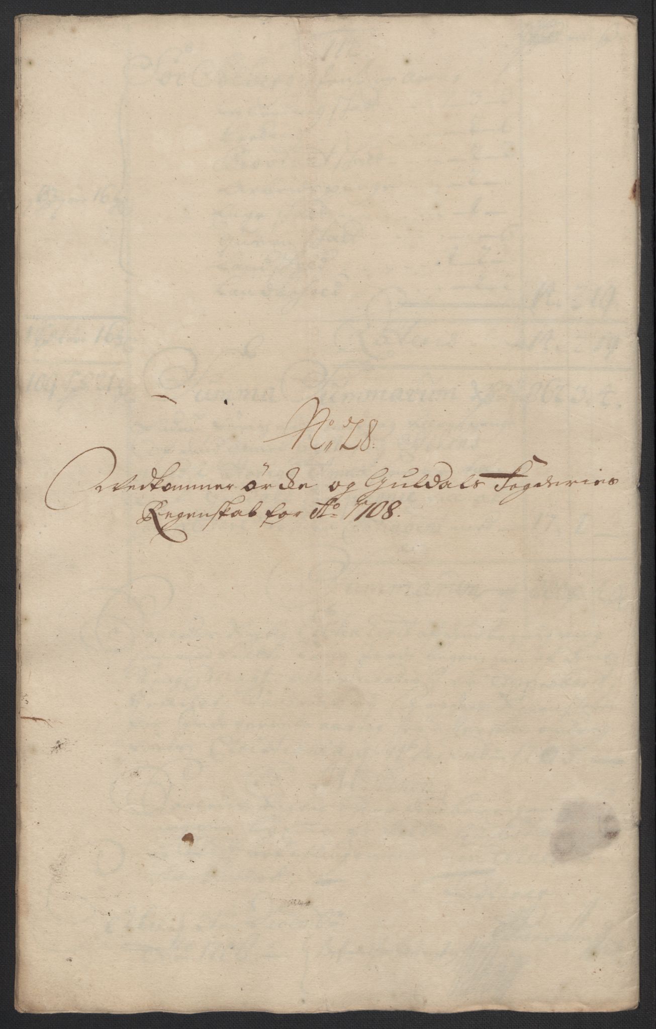 Rentekammeret inntil 1814, Reviderte regnskaper, Fogderegnskap, AV/RA-EA-4092/R60/L3958: Fogderegnskap Orkdal og Gauldal, 1708, s. 355