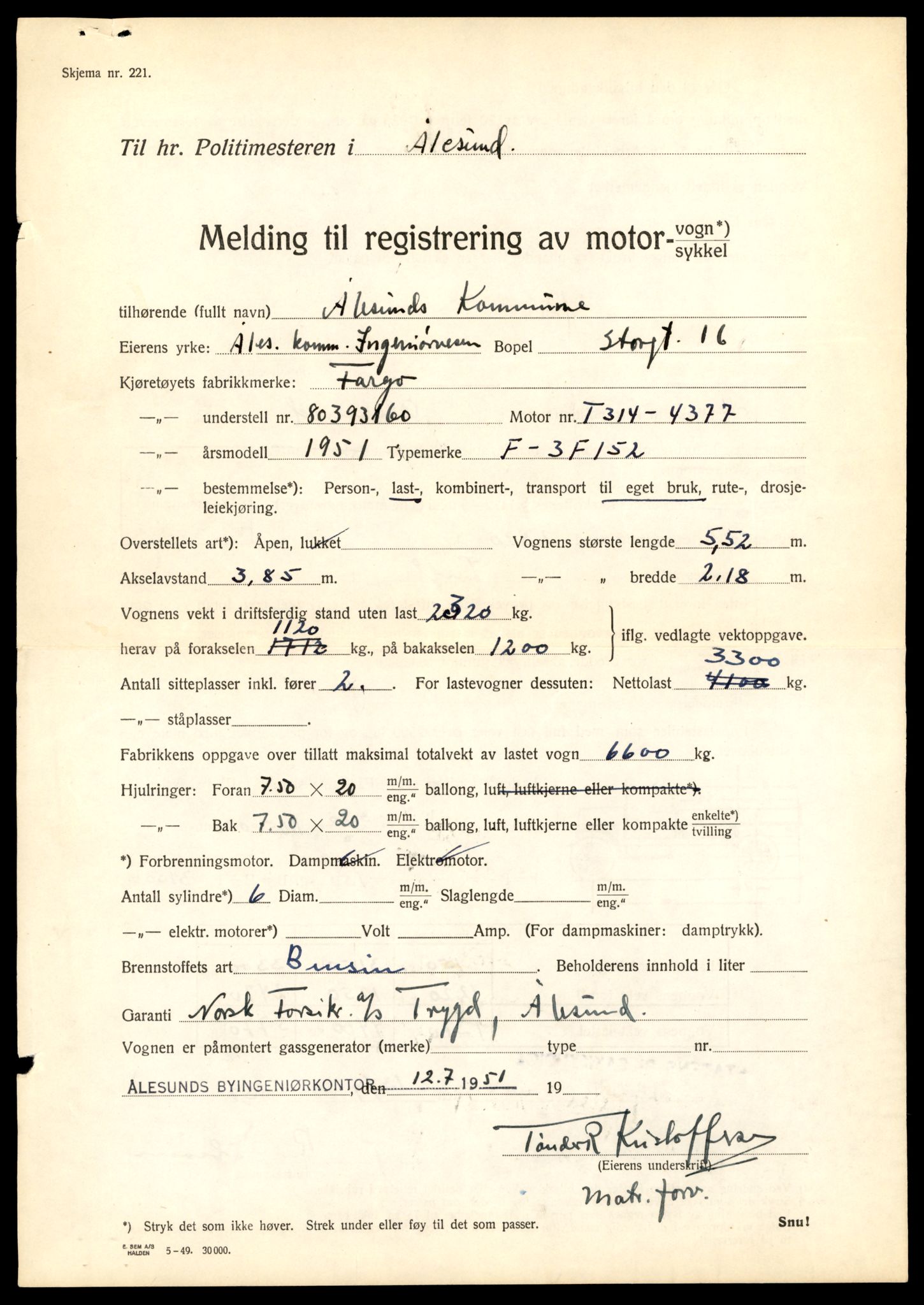 Møre og Romsdal vegkontor - Ålesund trafikkstasjon, AV/SAT-A-4099/F/Fe/L0036: Registreringskort for kjøretøy T 12831 - T 13030, 1927-1998, s. 2119