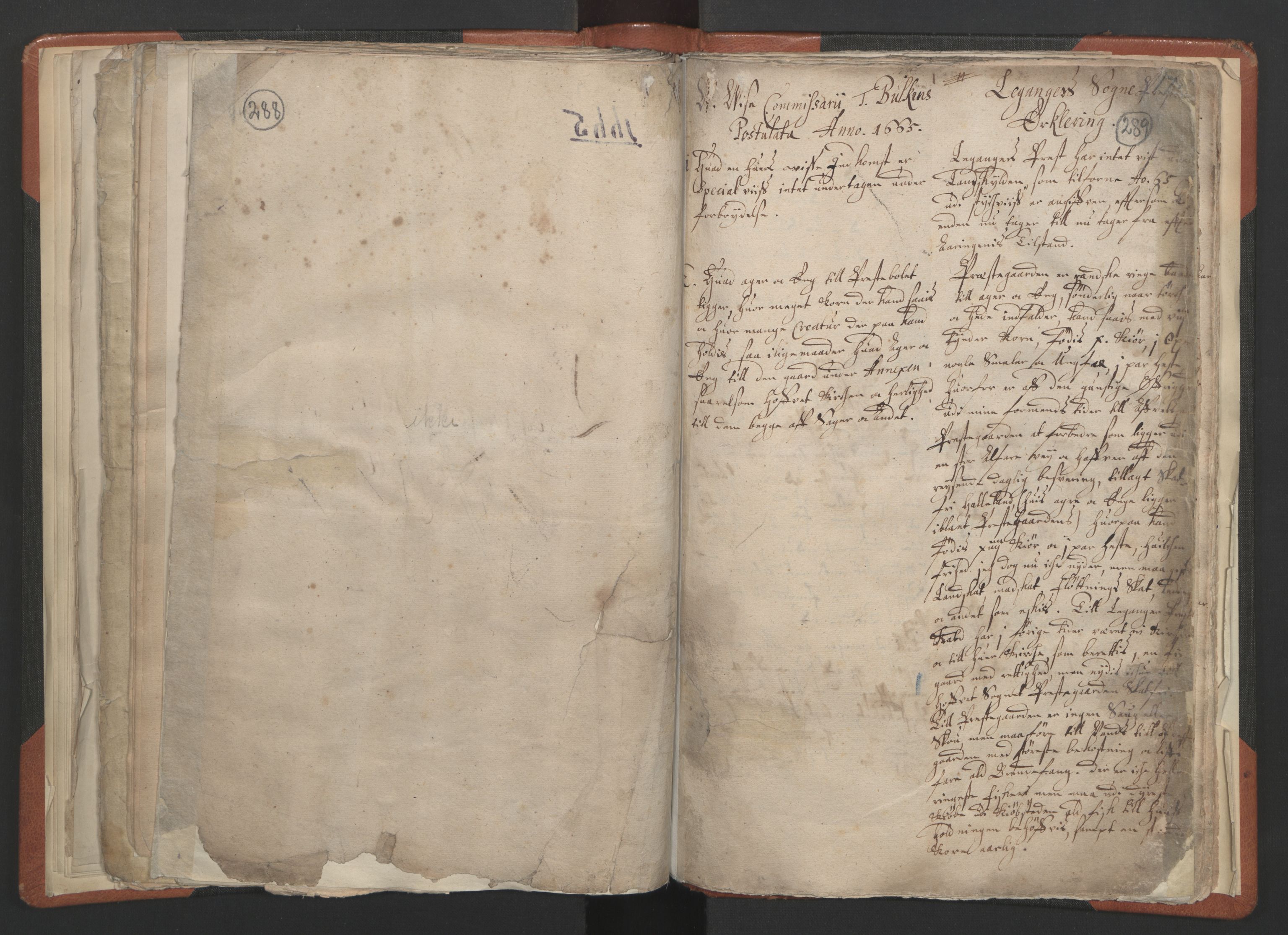RA, Sogneprestenes manntall 1664-1666, nr. 23: Sogn prosti, 1664-1666, s. 288-289