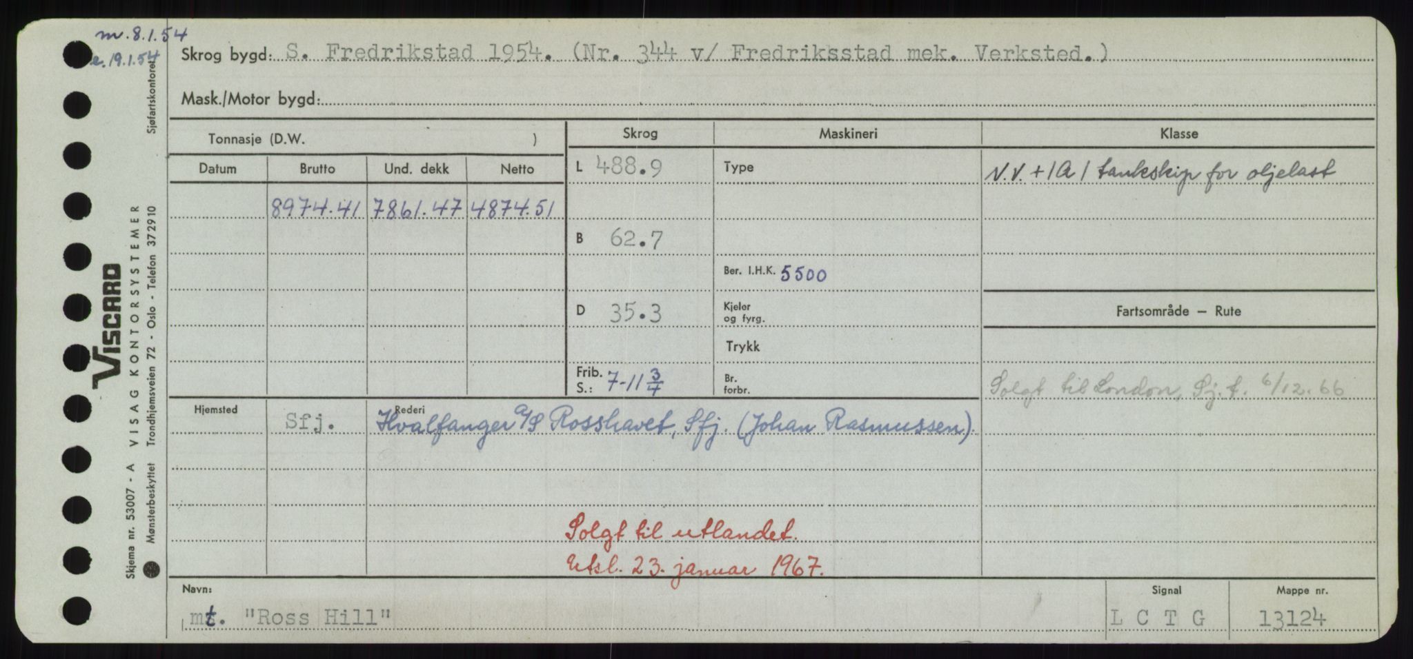 Sjøfartsdirektoratet med forløpere, Skipsmålingen, AV/RA-S-1627/H/Hd/L0031: Fartøy, Rju-Sam, s. 191