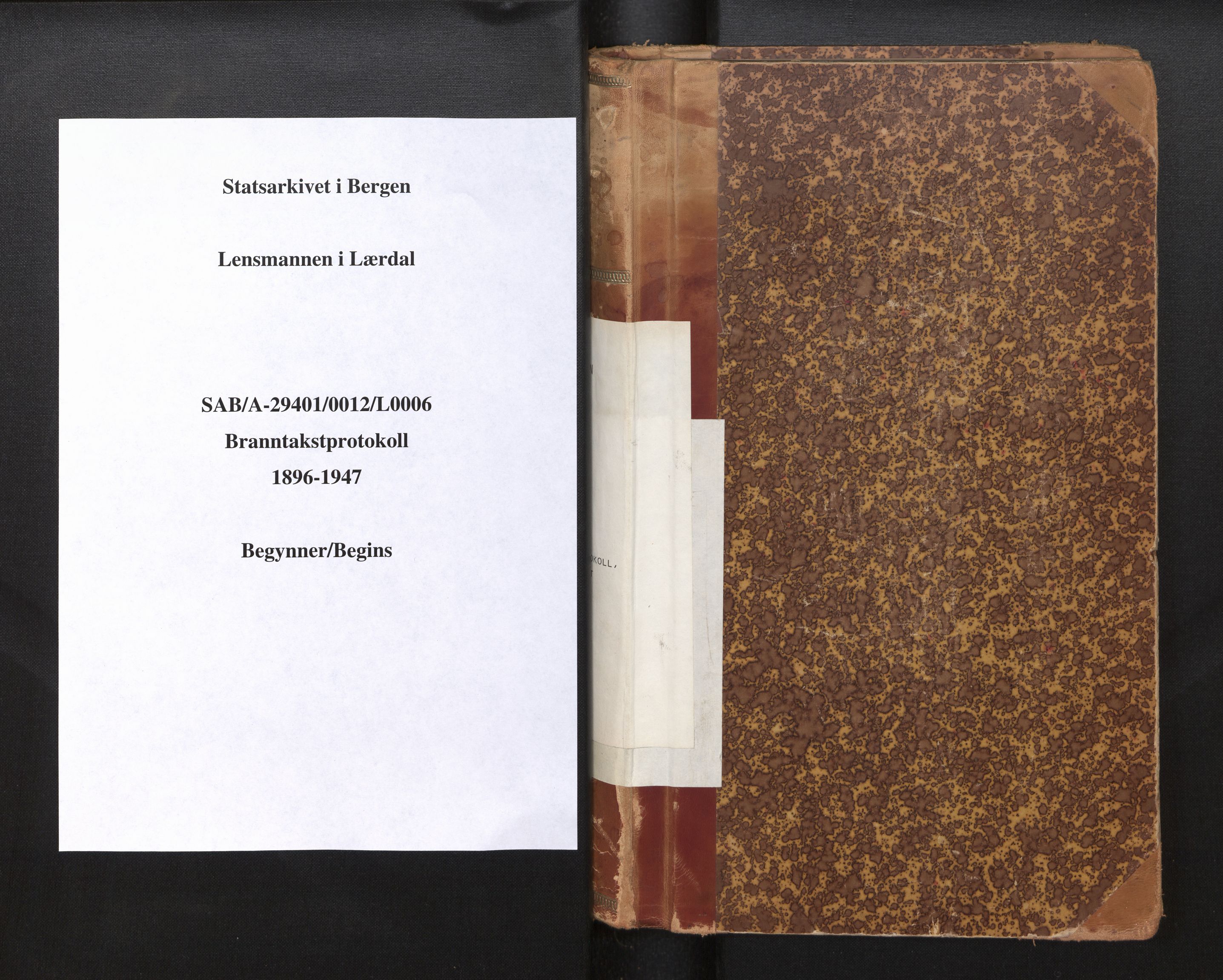Lensmannen i Lærdal, AV/SAB-A-29401/0012/L0006: Branntakstprotokoll, skjematakst, 1896-1947