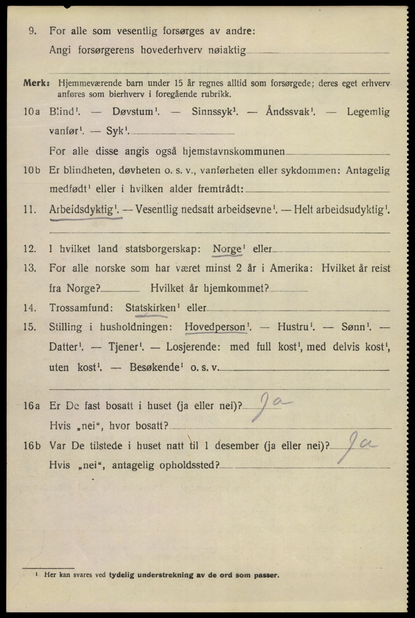 SAKO, Folketelling 1920 for 0801 Kragerø kjøpstad, 1920, s. 9998