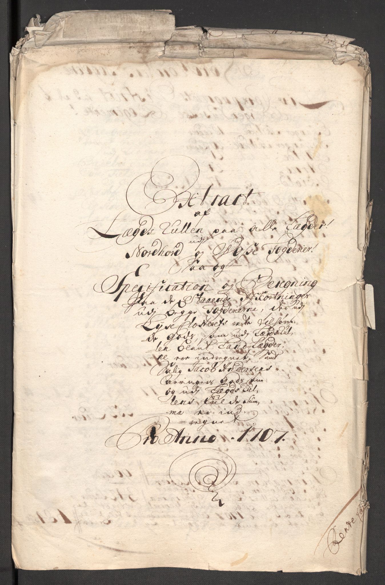 Rentekammeret inntil 1814, Reviderte regnskaper, Fogderegnskap, RA/EA-4092/R51/L3188: Fogderegnskap Nordhordland og Voss, 1706-1707, s. 106