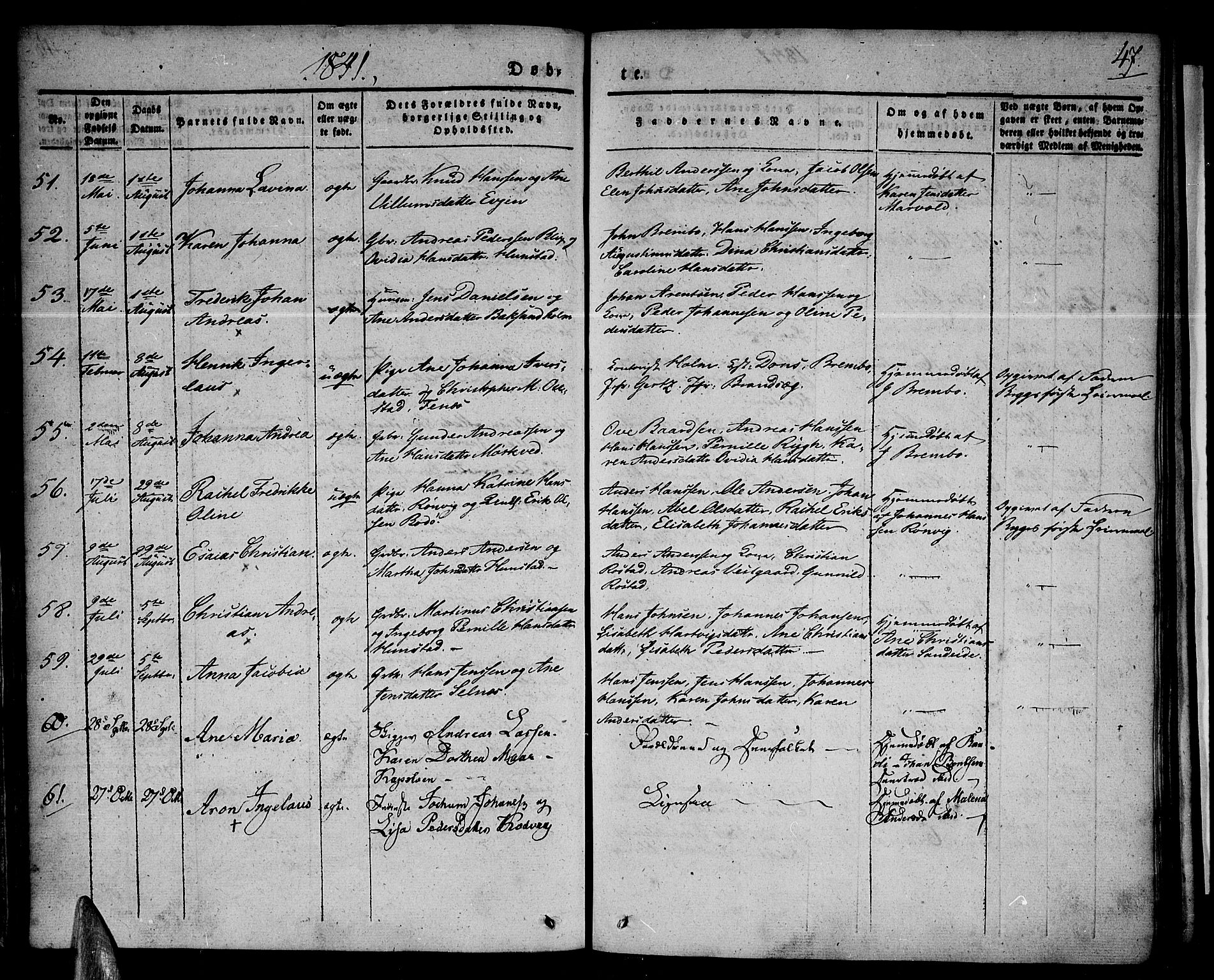 Ministerialprotokoller, klokkerbøker og fødselsregistre - Nordland, AV/SAT-A-1459/801/L0006: Ministerialbok nr. 801A06, 1834-1845, s. 47