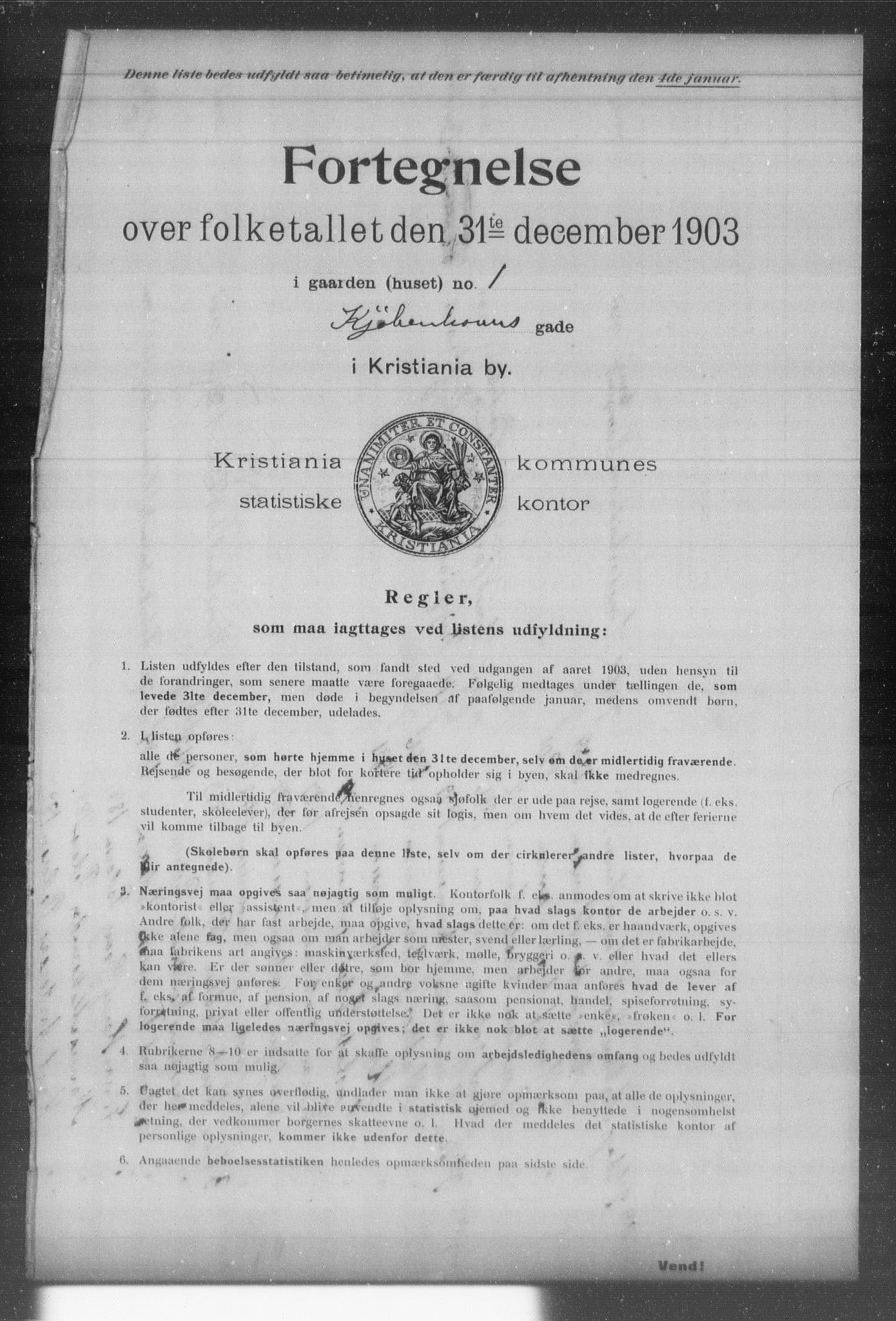 OBA, Kommunal folketelling 31.12.1903 for Kristiania kjøpstad, 1903, s. 10819