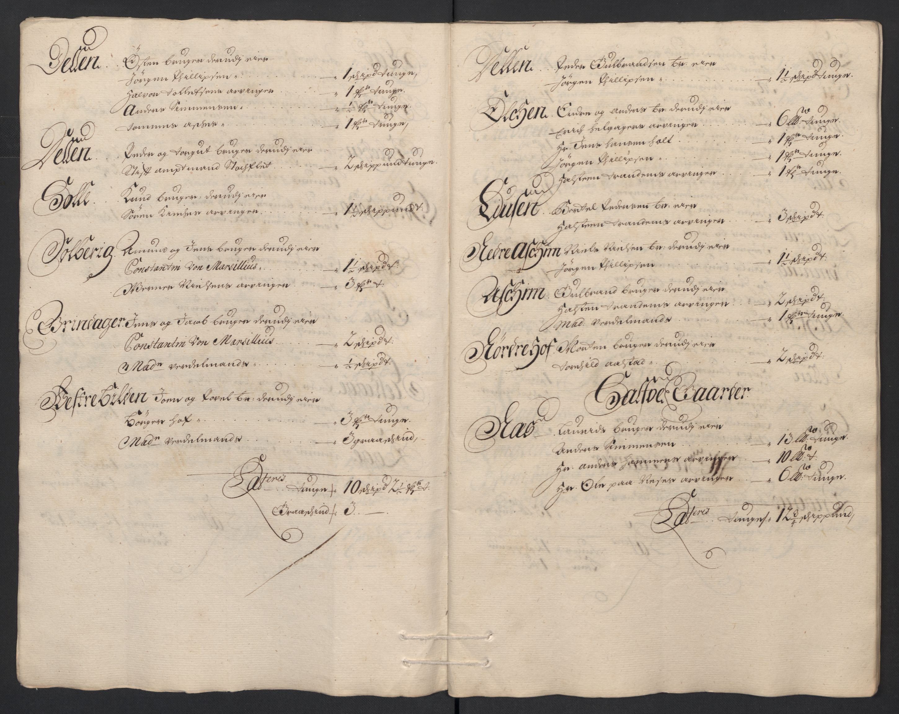 Rentekammeret inntil 1814, Reviderte regnskaper, Fogderegnskap, RA/EA-4092/R18/L1294: Fogderegnskap Hadeland, Toten og Valdres, 1696, s. 66