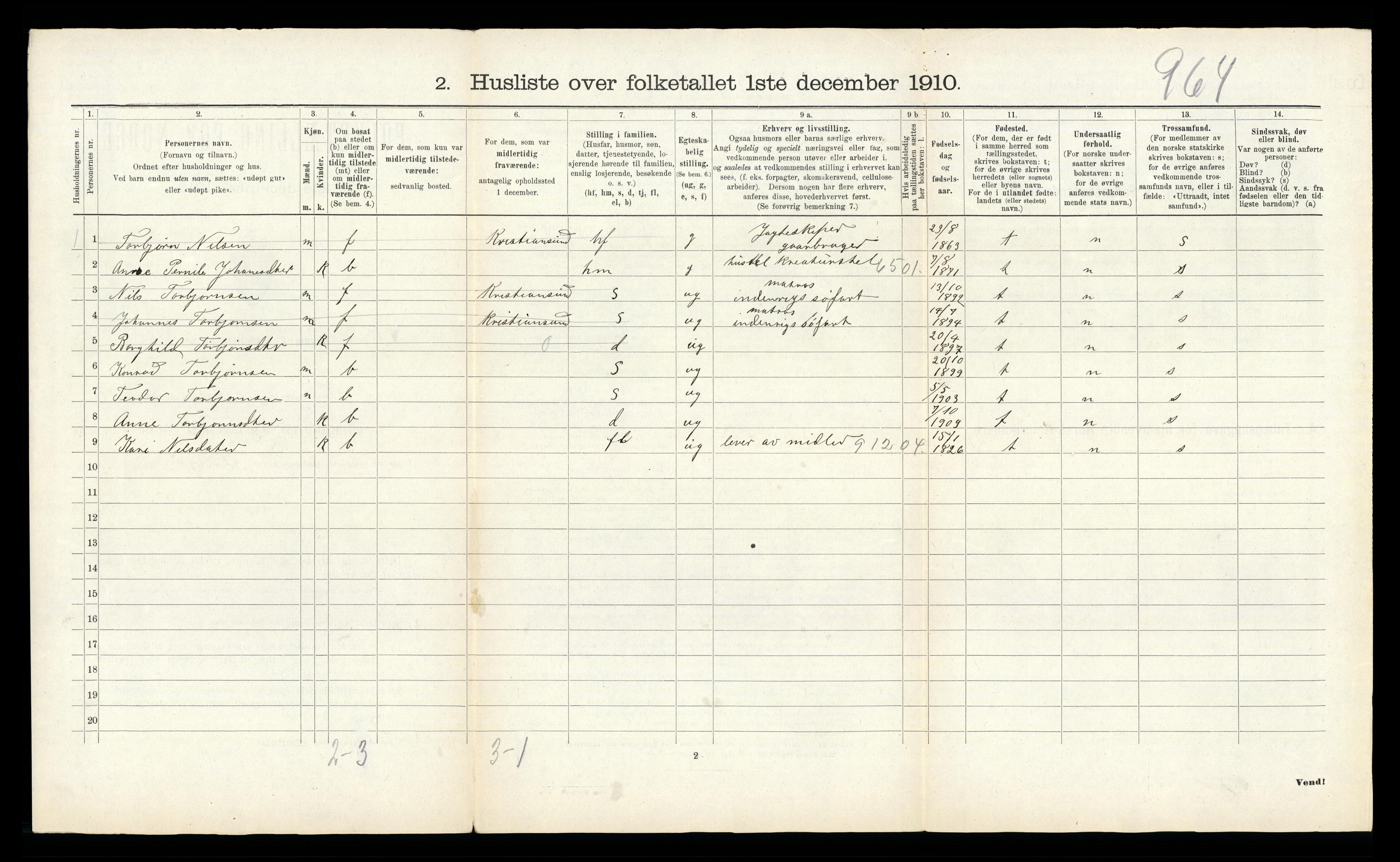 RA, Folketelling 1910 for 1242 Samnanger herred, 1910, s. 56