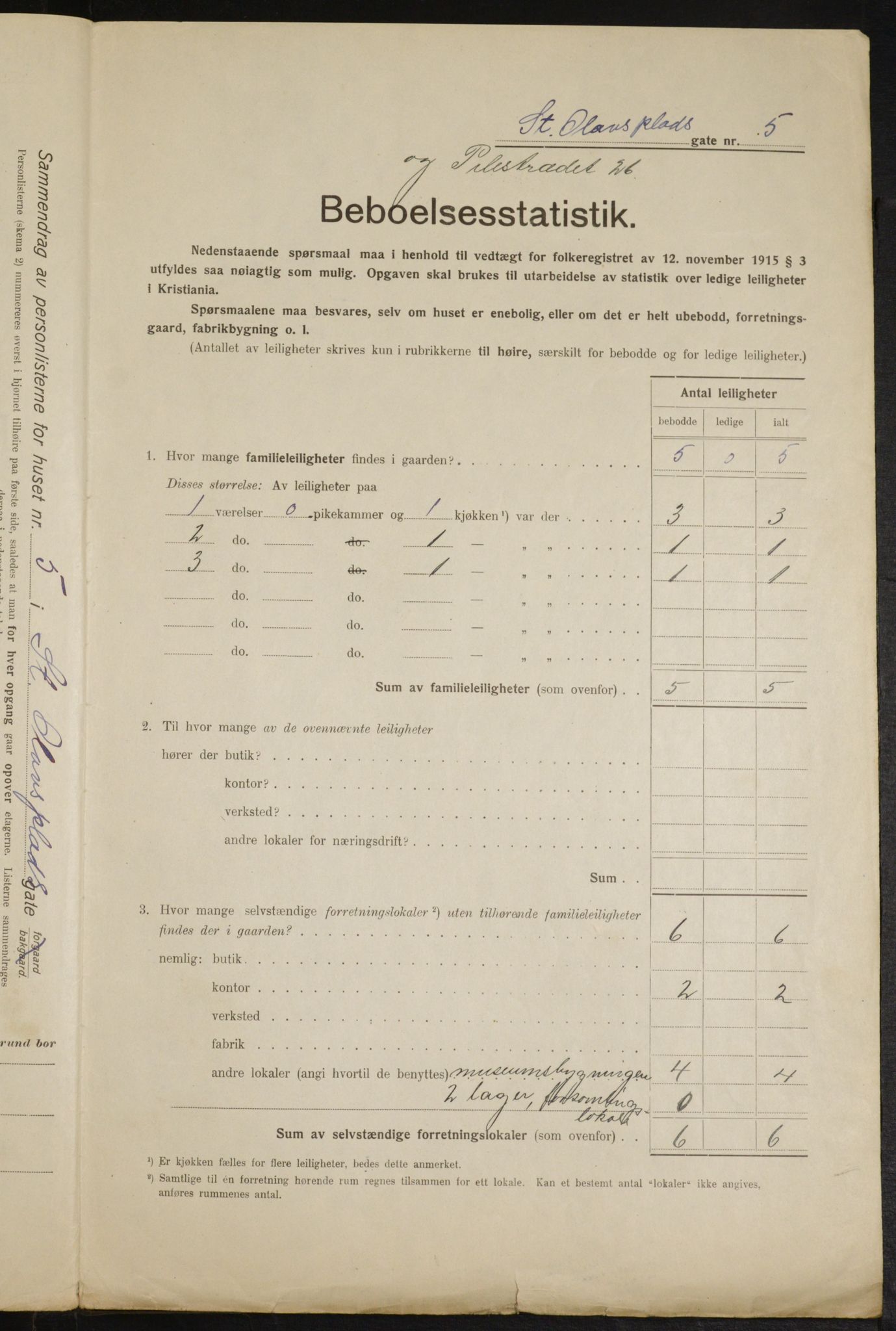 OBA, Kommunal folketelling 1.2.1916 for Kristiania, 1916, s. 90660