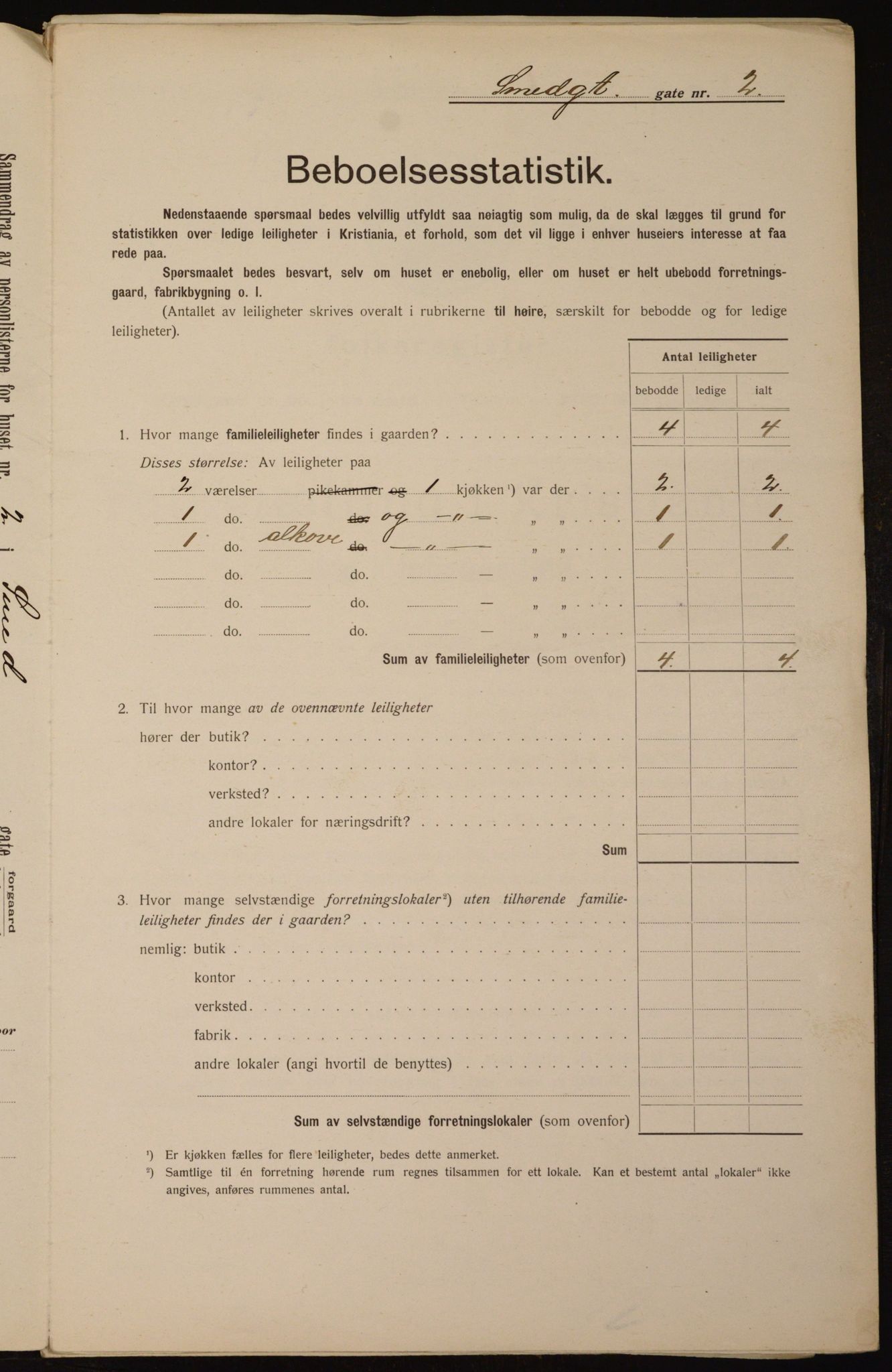 OBA, Kommunal folketelling 1.2.1912 for Kristiania, 1912, s. 97400