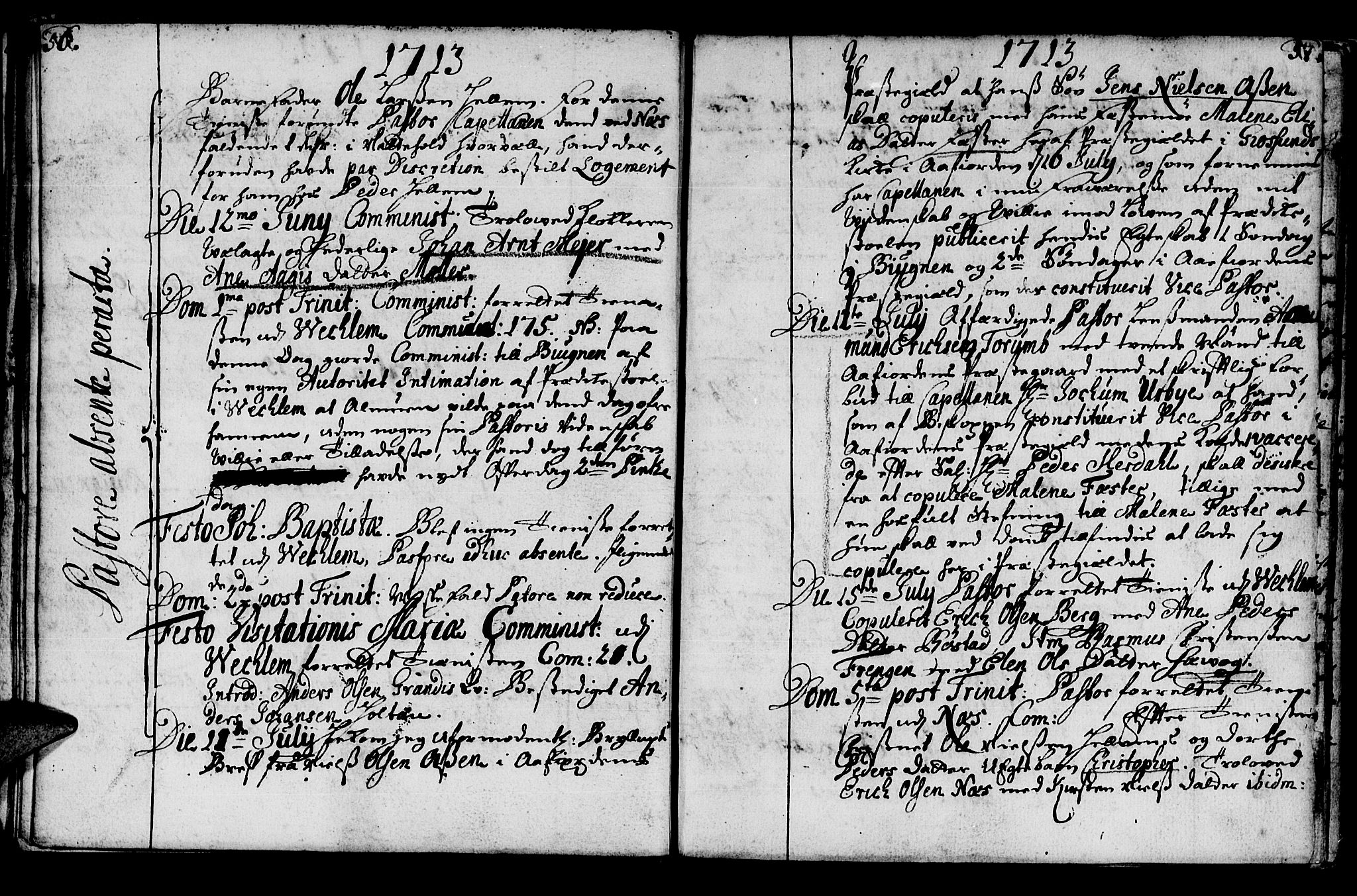 Ministerialprotokoller, klokkerbøker og fødselsregistre - Sør-Trøndelag, AV/SAT-A-1456/659/L0731: Ministerialbok nr. 659A01, 1709-1731, s. 56-57