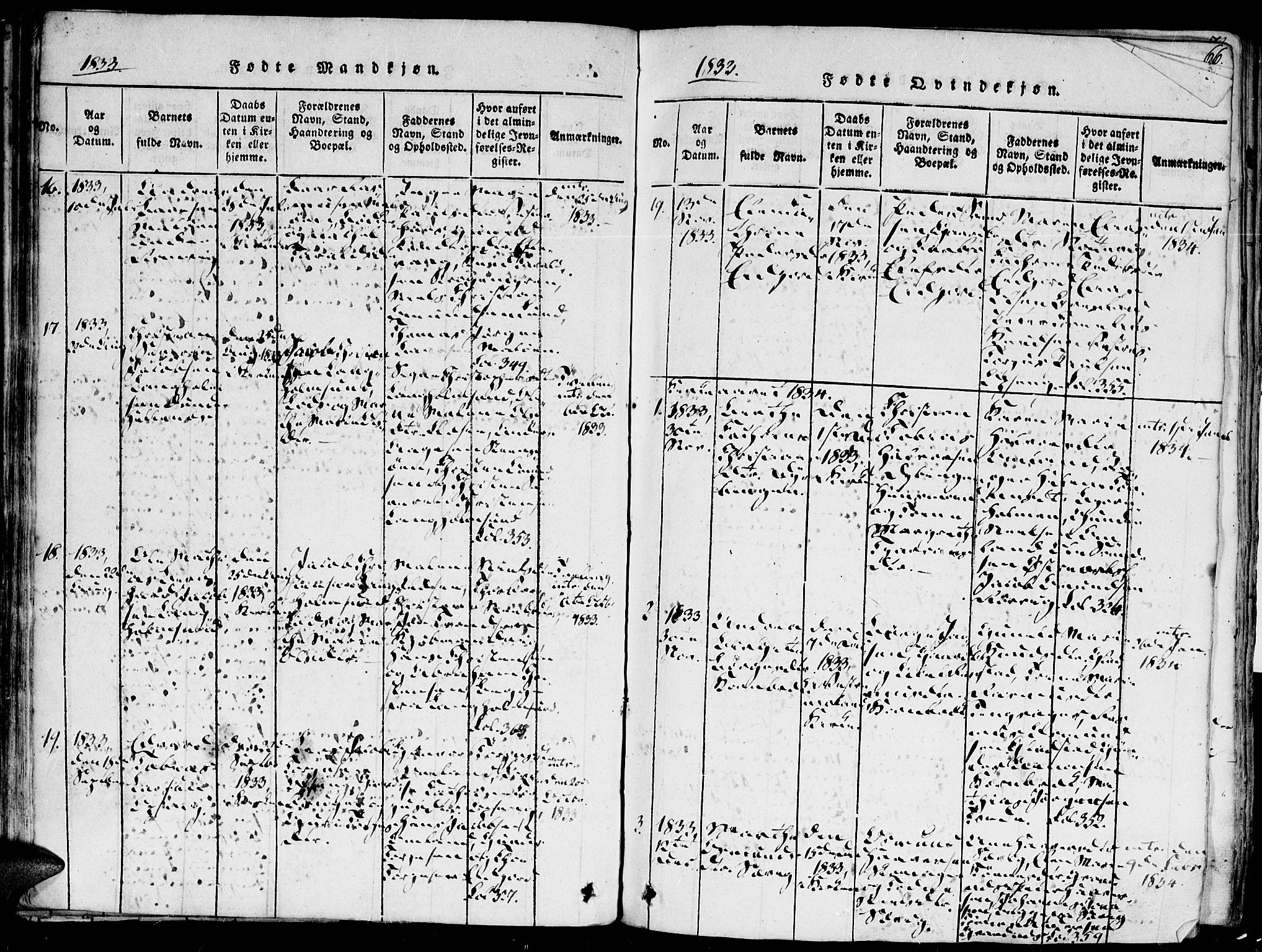 Høvåg sokneprestkontor, AV/SAK-1111-0025/F/Fa/L0001: Ministerialbok nr. A 1, 1816-1843, s. 64