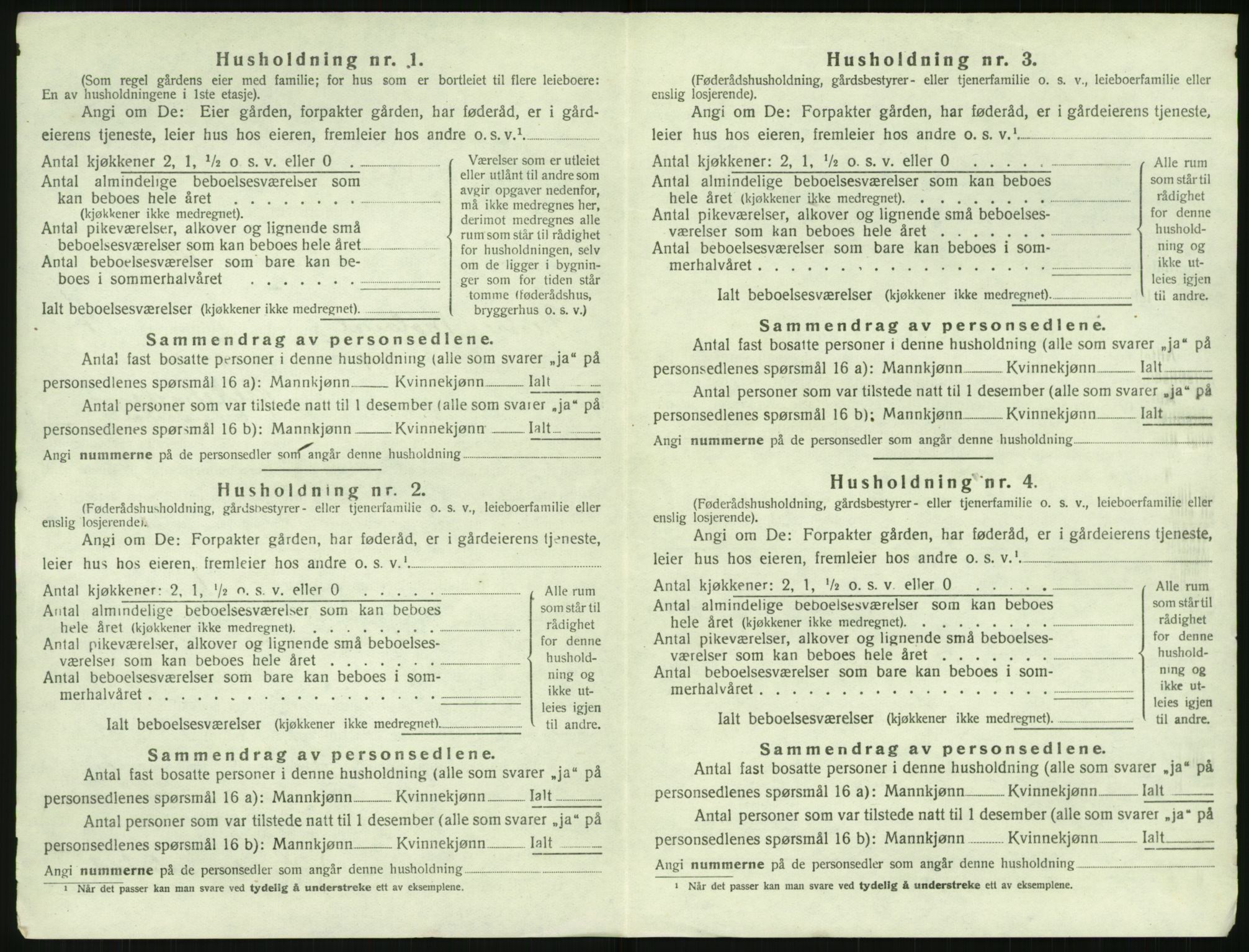 SAK, Folketelling 1920 for 0926 Vestre Moland herred, 1920, s. 950