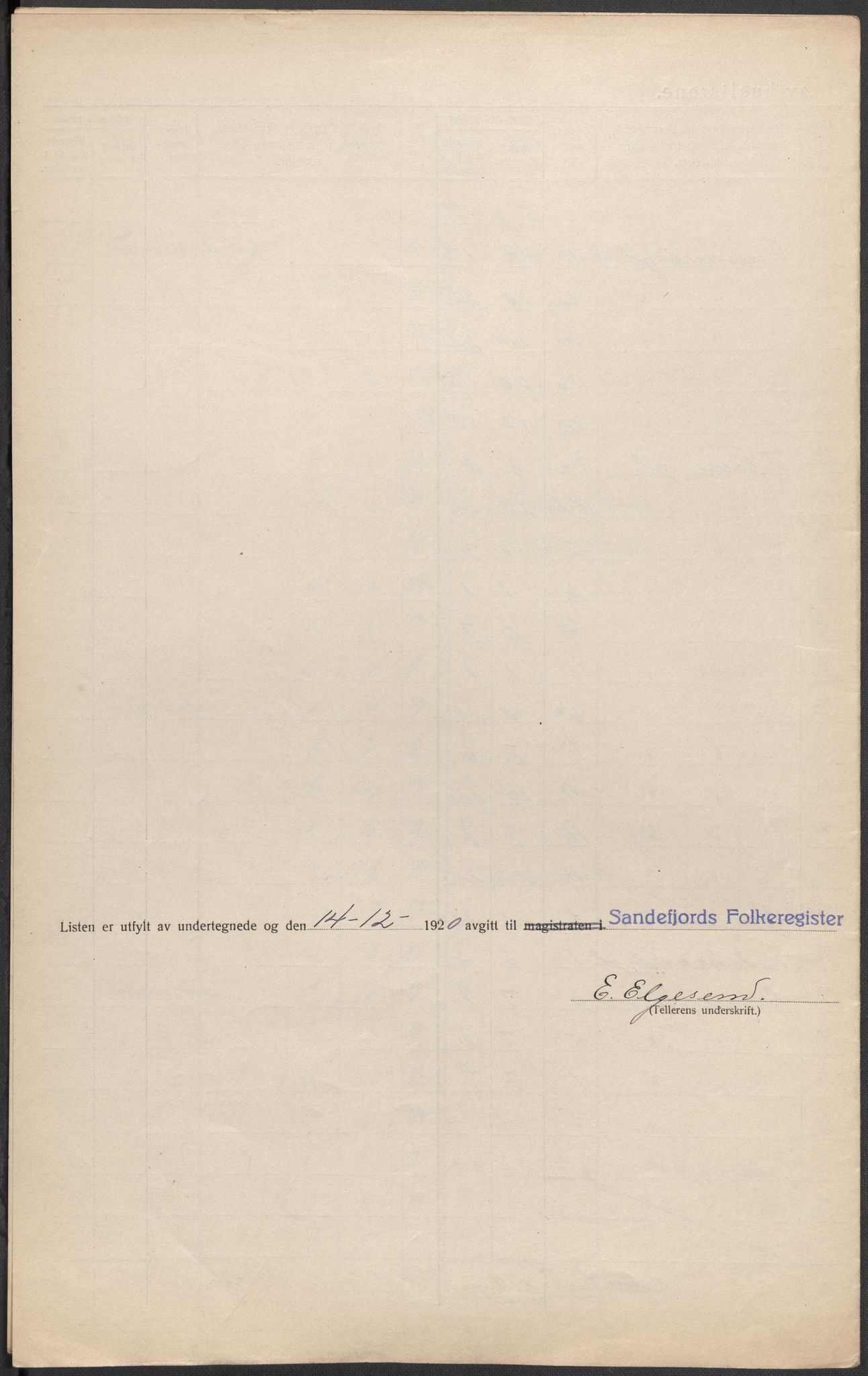 SAKO, Folketelling 1920 for 0706 Sandefjord kjøpstad, 1920, s. 35