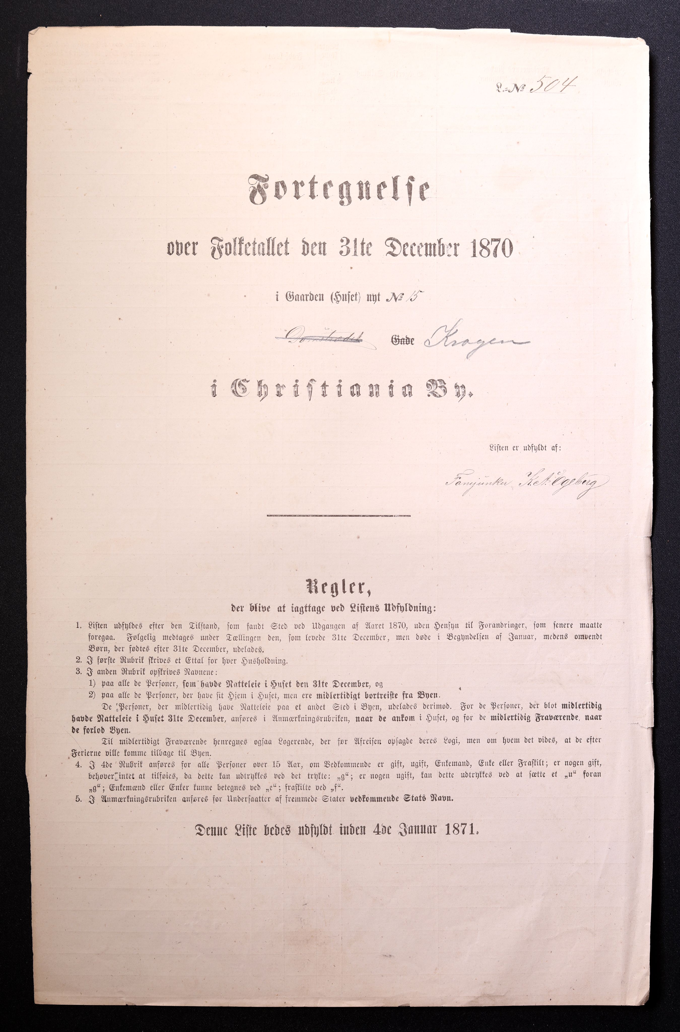 RA, Folketelling 1870 for 0301 Kristiania kjøpstad, 1870, s. 1732