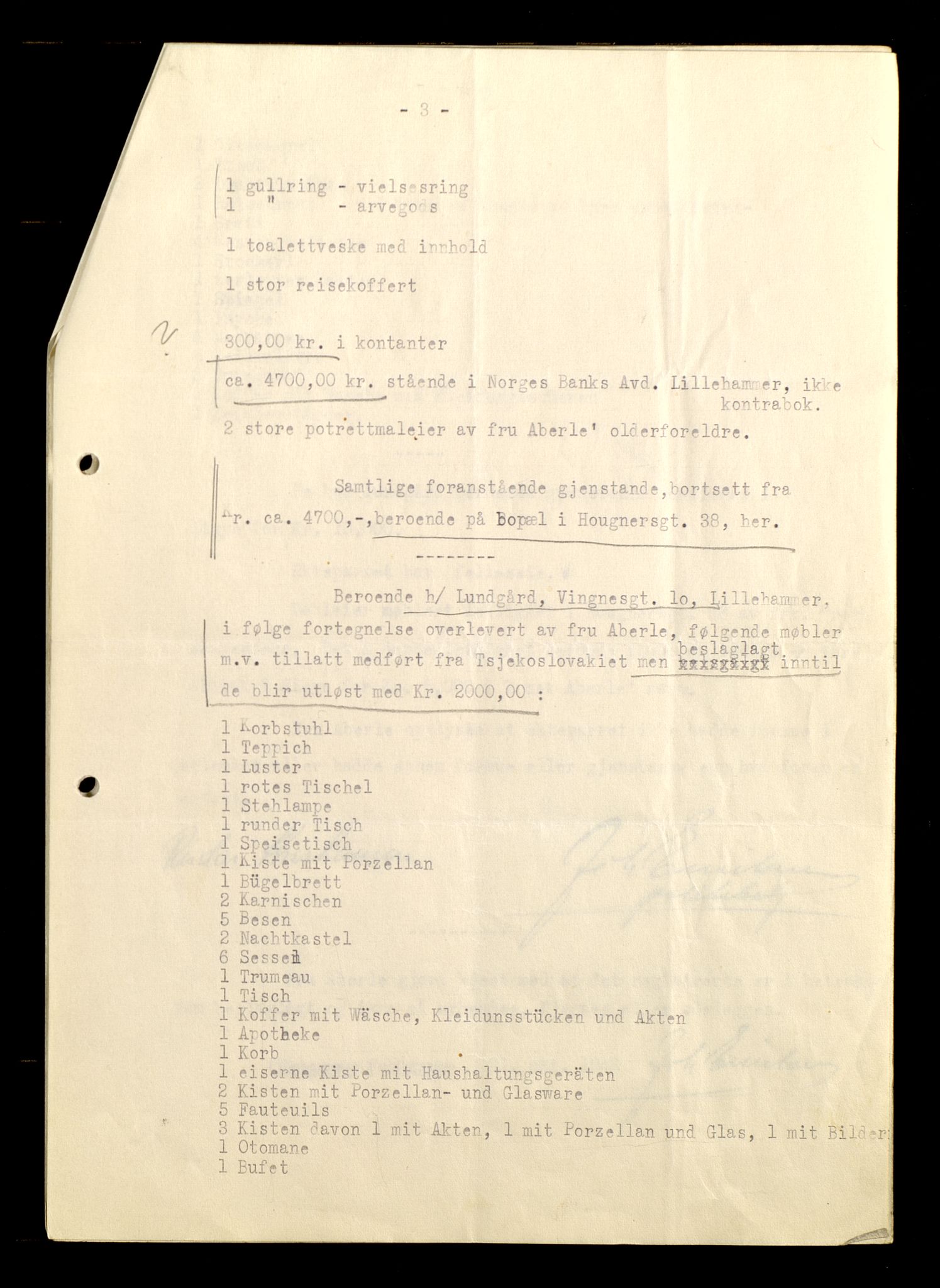 Fåberg lensmannskontor, AV/SAH-PGF-016/O/Oc/L0004/0001: Jødeboer og borgervakt / Jøder og jødeboer, 1942-1954, s. 17