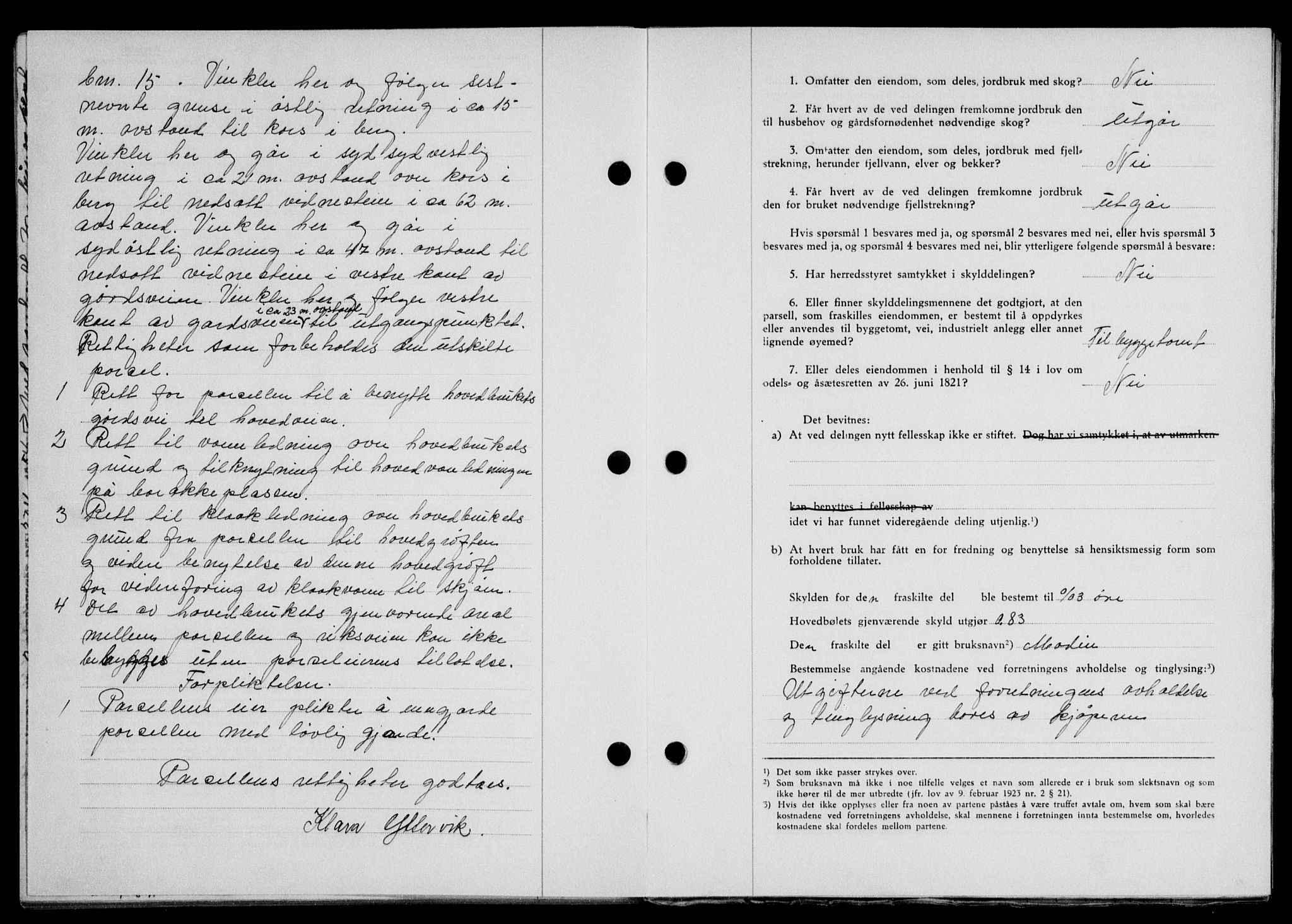Lofoten sorenskriveri, SAT/A-0017/1/2/2C/L0014a: Pantebok nr. 14a, 1946-1946, Dagboknr: 644/1946