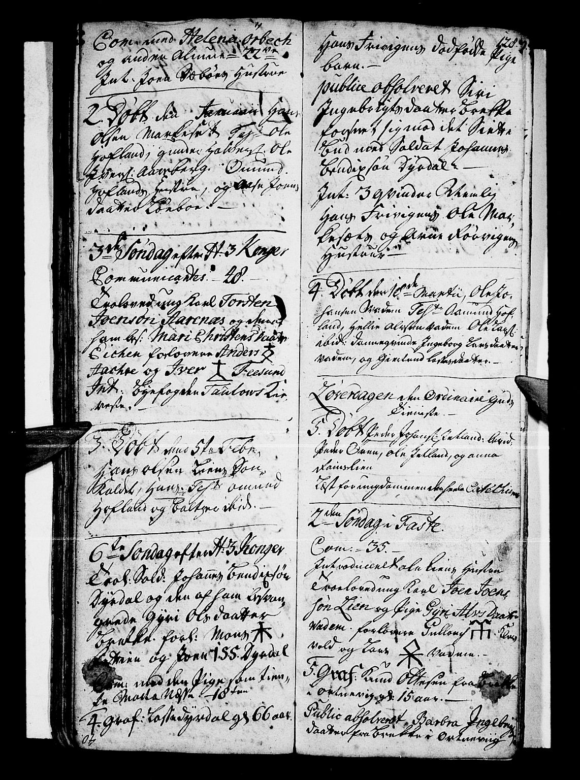 Vik sokneprestembete, AV/SAB-A-81501/H/Haa/Haaa/L0001: Ministerialbok nr. A 1 / 3, 1727-1740, s. 128