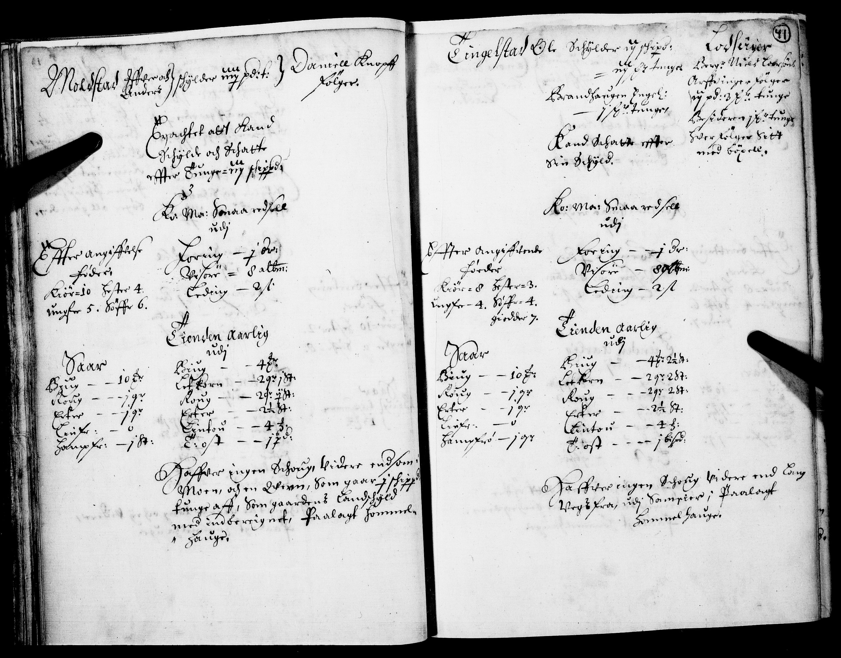 Rentekammeret inntil 1814, Realistisk ordnet avdeling, AV/RA-EA-4070/N/Nb/Nba/L0016: Hadeland og Valdres fogderi, 1. del, 1667, s. 40b-41a