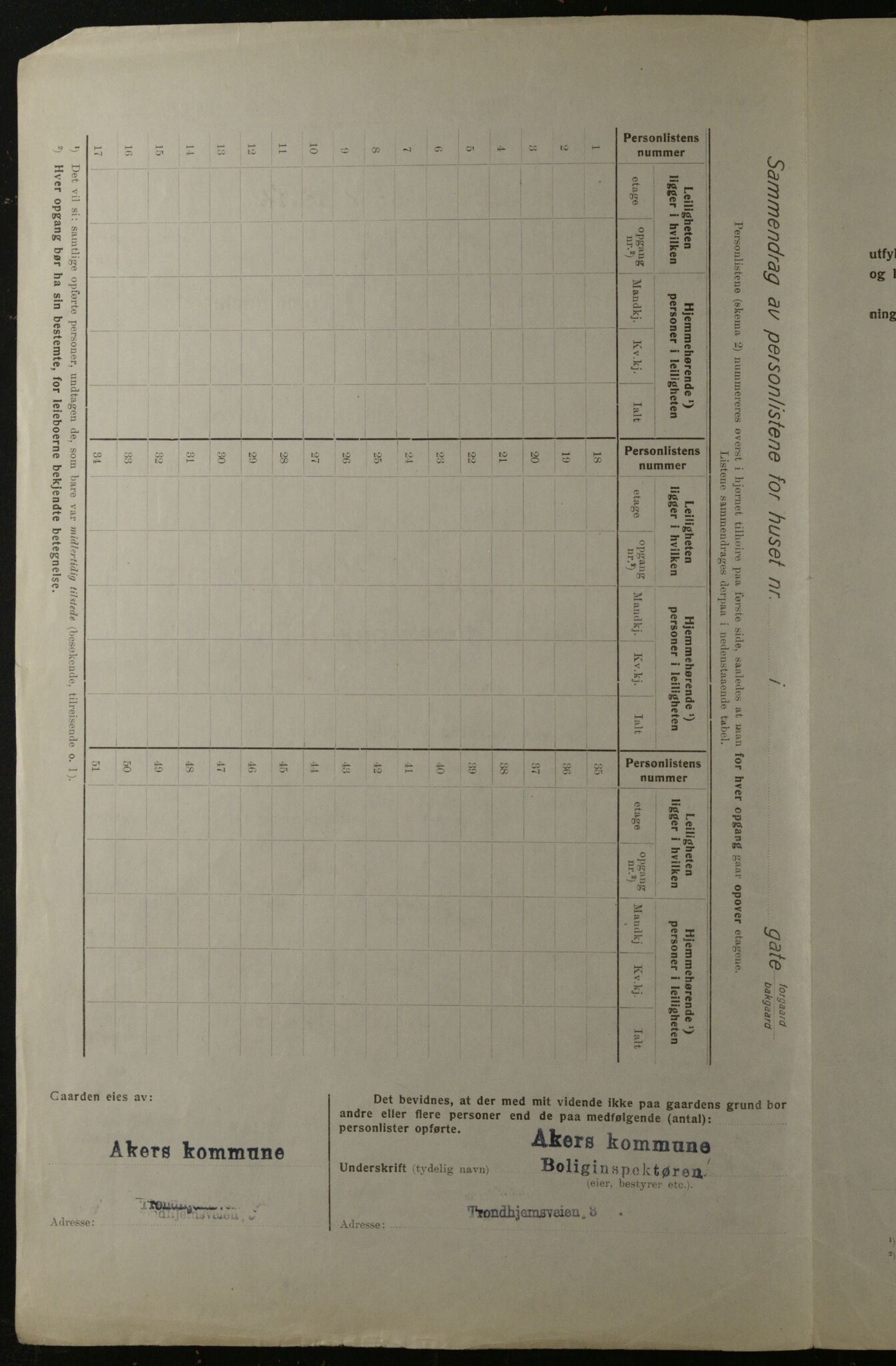 OBA, Kommunal folketelling 1.12.1923 for Kristiania, 1923, s. 41298