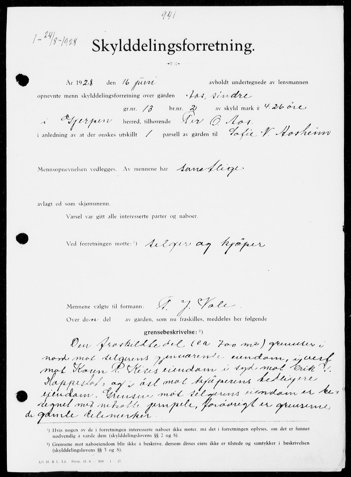 Gjerpen sorenskriveri, SAKO/A-216/G/Ga/Gaa/L0048: Pantebok nr. I 48 og 50-51, 1926-1928, Tingl.dato: 24.08.1928