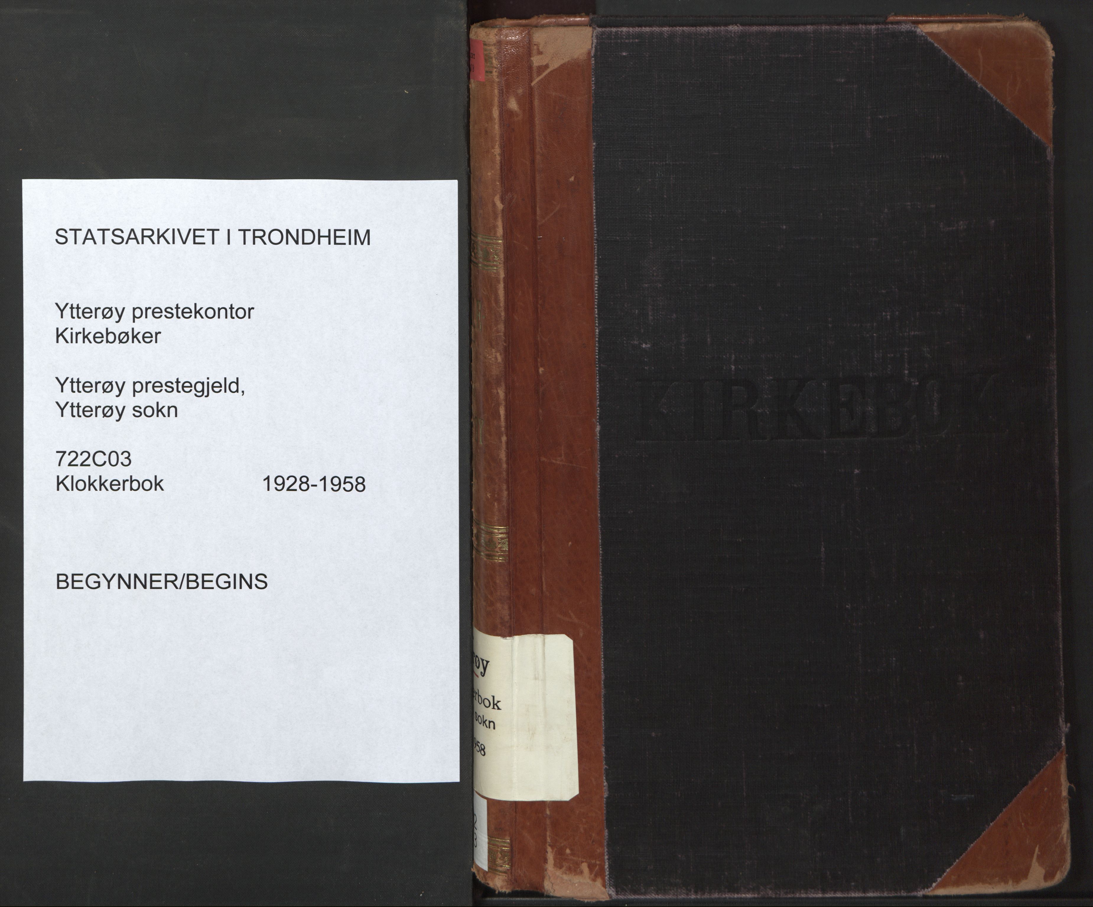 Ministerialprotokoller, klokkerbøker og fødselsregistre - Nord-Trøndelag, SAT/A-1458/722/L0227: Klokkerbok nr. 722C03, 1928-1958