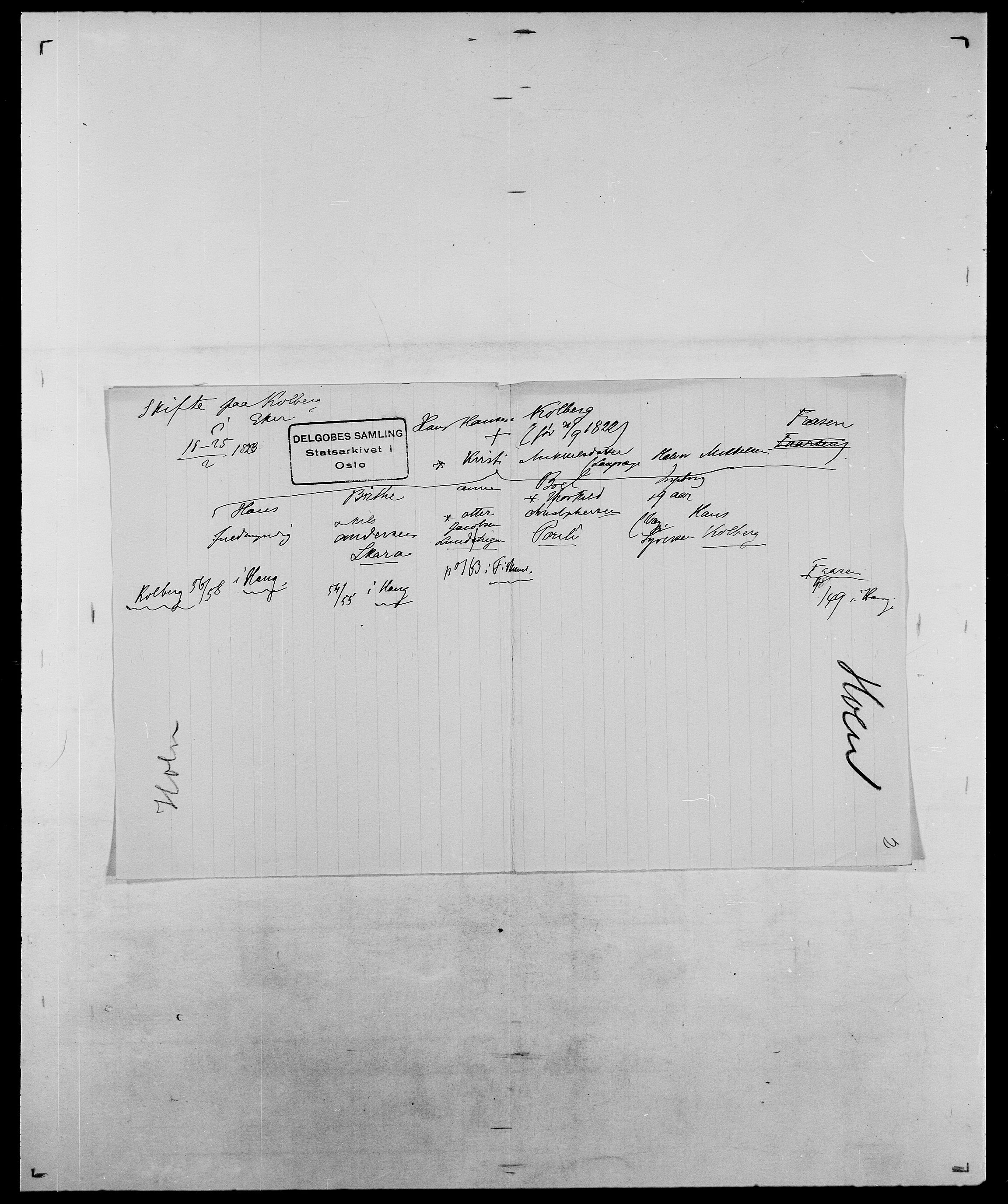 Delgobe, Charles Antoine - samling, AV/SAO-PAO-0038/D/Da/L0018: Hoch - Howert, s. 27