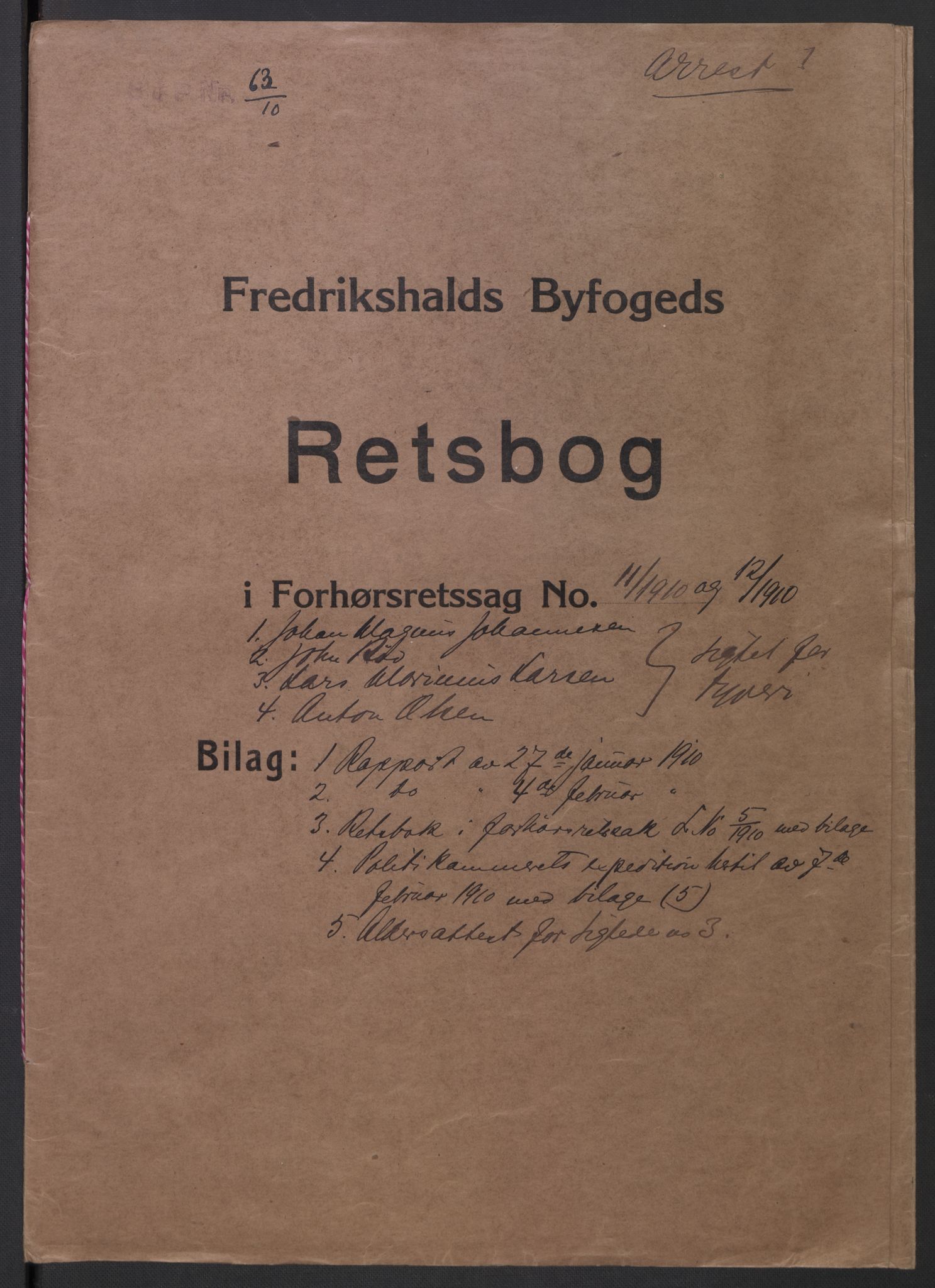 Botsfengslet, AV/RA-S-1539/D/Dn/L0331: 49n-56n, 57n-83n, 1910, s. 822