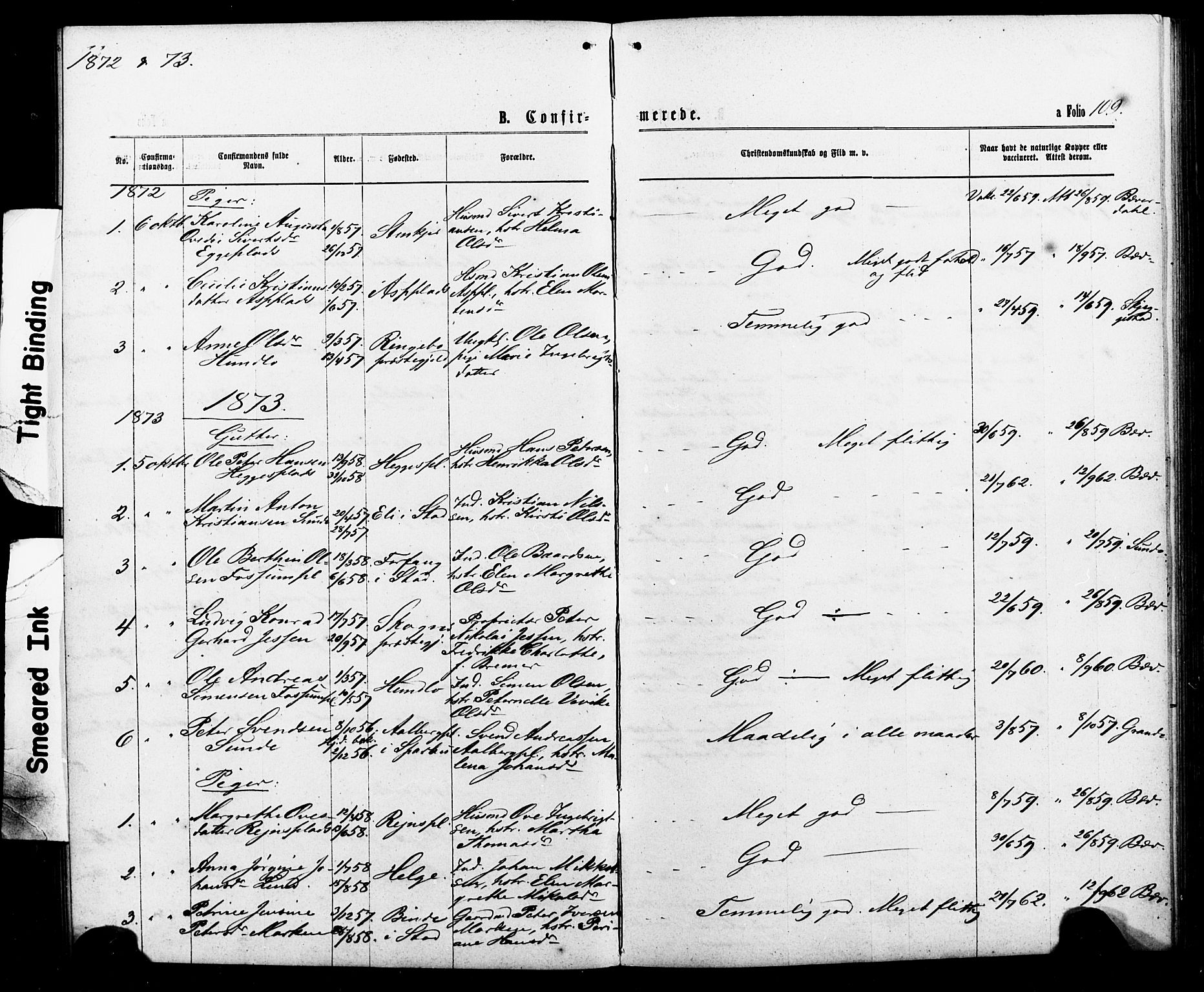 Ministerialprotokoller, klokkerbøker og fødselsregistre - Nord-Trøndelag, SAT/A-1458/740/L0380: Klokkerbok nr. 740C01, 1868-1902, s. 109
