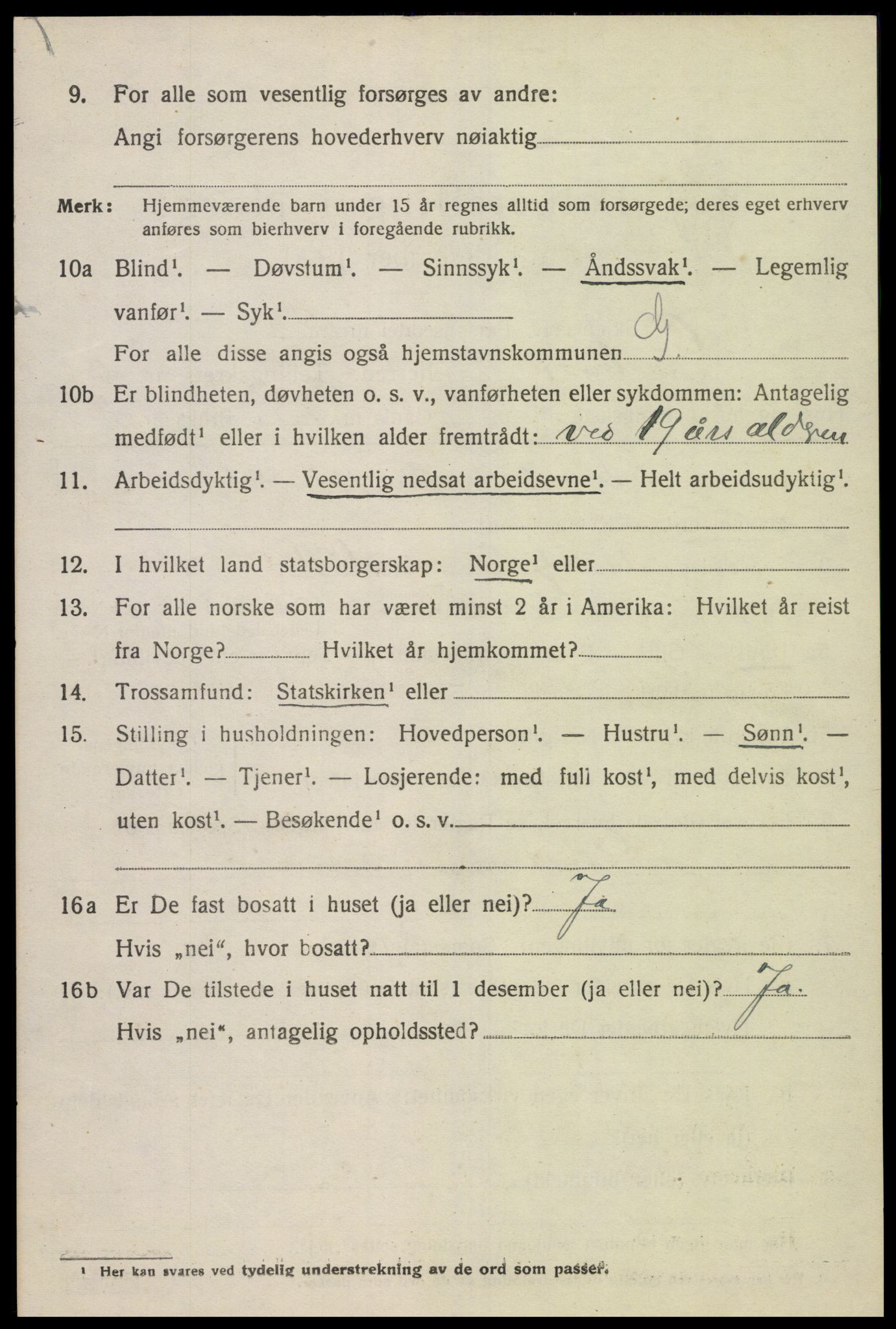 SAK, Folketelling 1920 for 1025 Grindheim herred, 1920, s. 1878