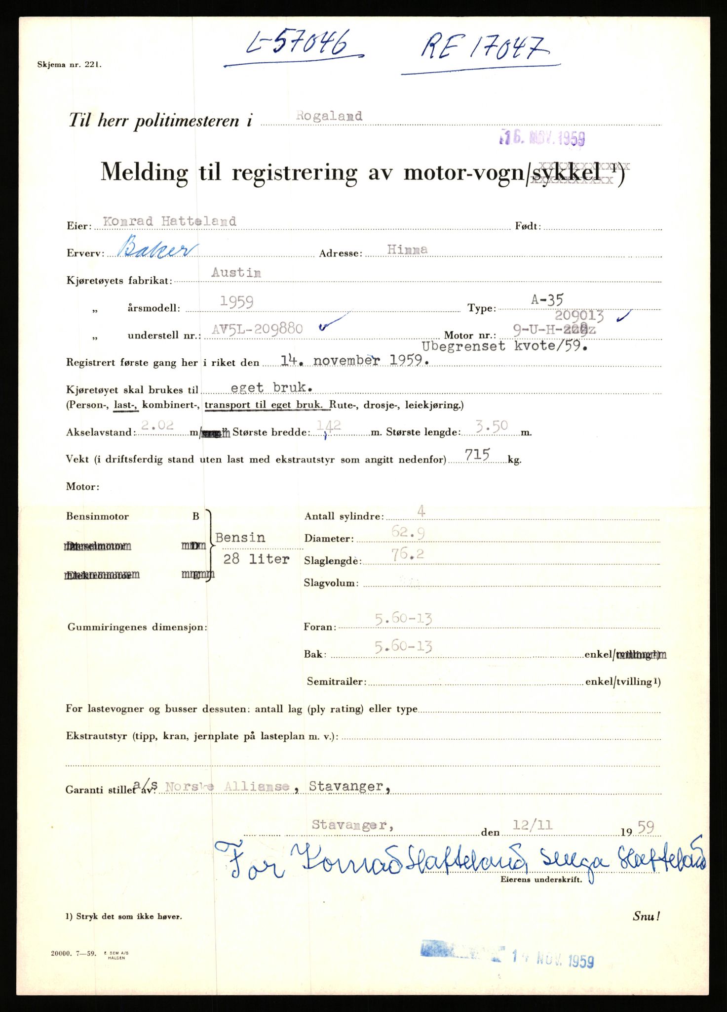 Stavanger trafikkstasjon, AV/SAST-A-101942/0/F/L0056: L-56500 - L-57199, 1930-1971, s. 1854