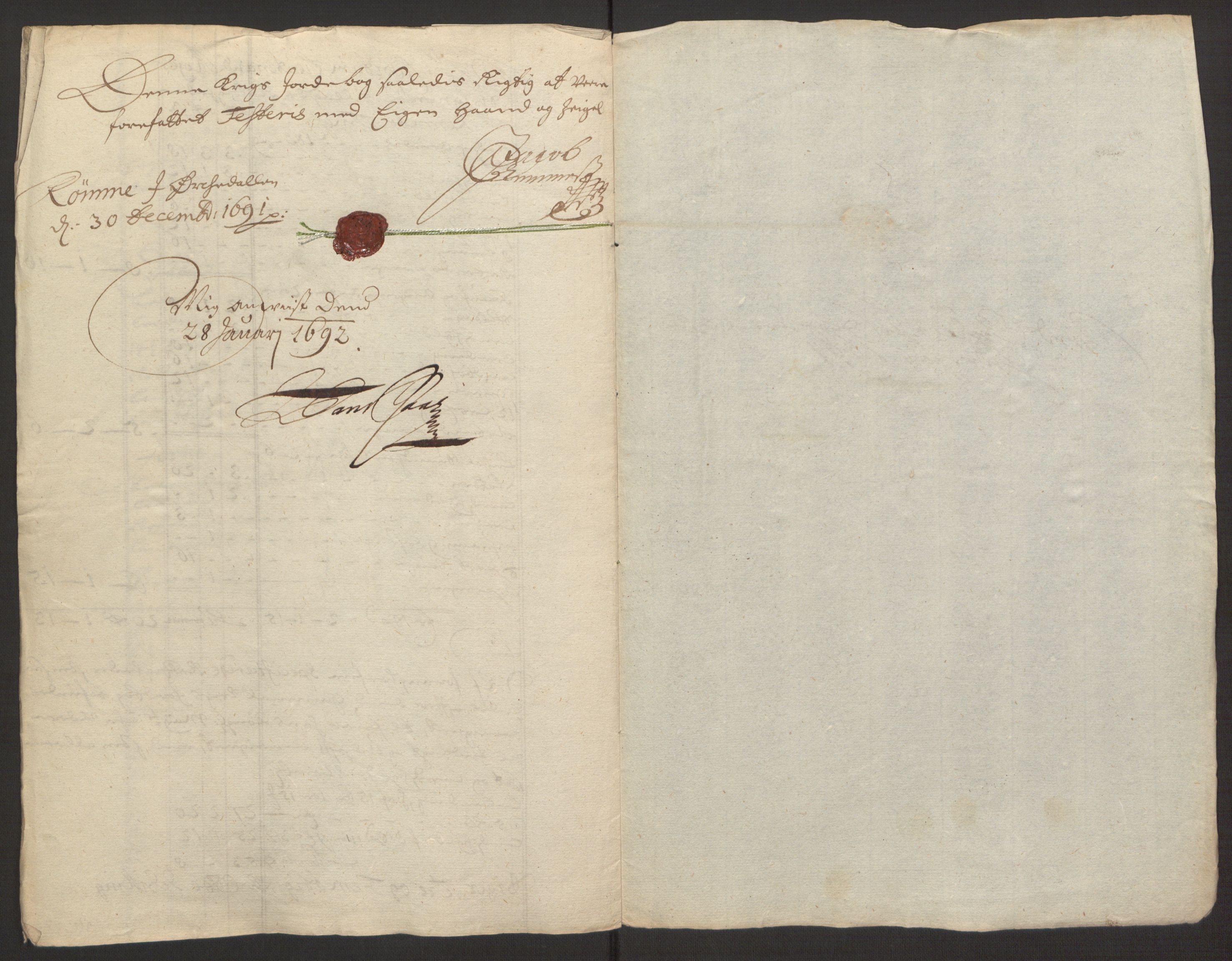 Rentekammeret inntil 1814, Reviderte regnskaper, Fogderegnskap, AV/RA-EA-4092/R58/L3937: Fogderegnskap Orkdal, 1691-1692, s. 166