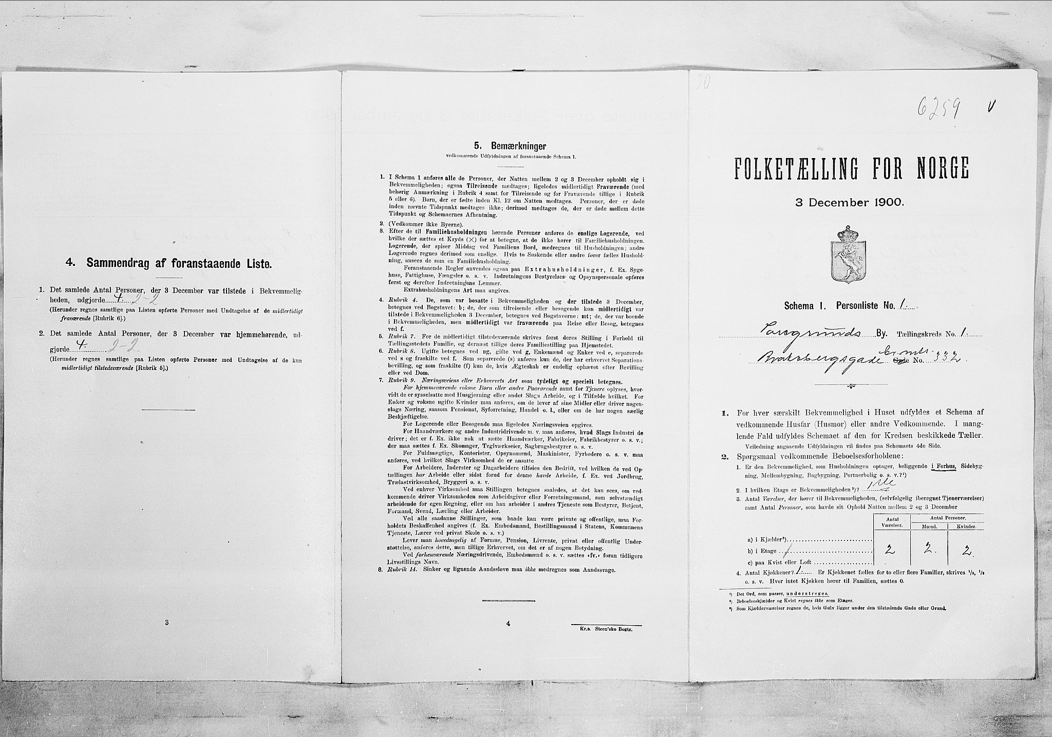SAKO, Folketelling 1900 for 0805 Porsgrunn kjøpstad, 1900, s. 158