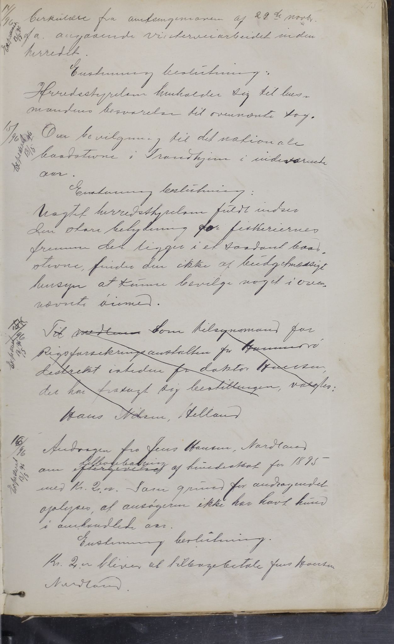 Hamarøy kommune. Formannskapet, AIN/K-18490.150/100/L0001: Møtebok, 1881-1901