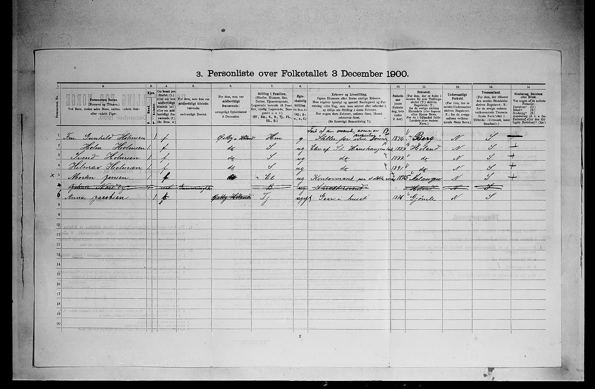 SAO, Folketelling 1900 for 0301 Kristiania kjøpstad, 1900, s. 14741