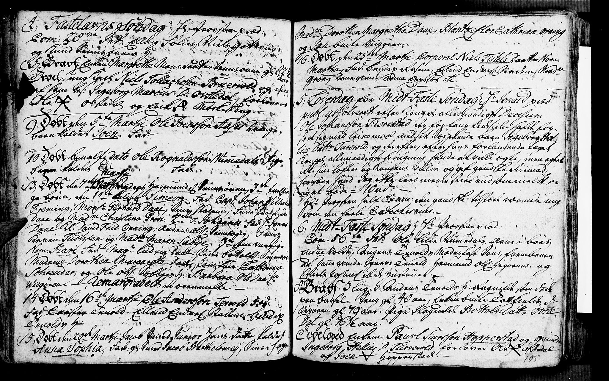 Vik sokneprestembete, SAB/A-81501: Ministerialbok nr. A 2 /1, 1740-1757, s. 105