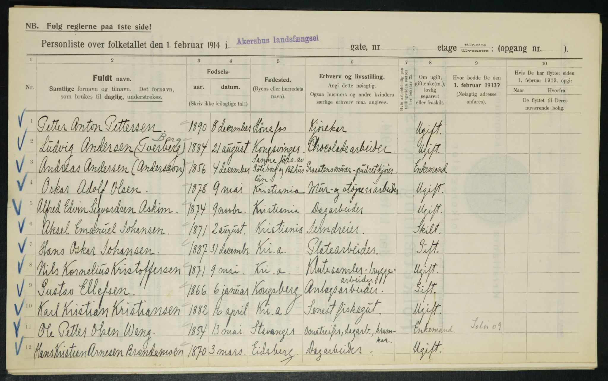 OBA, Kommunal folketelling 1.2.1914 for Kristiania, 1914, s. 24239