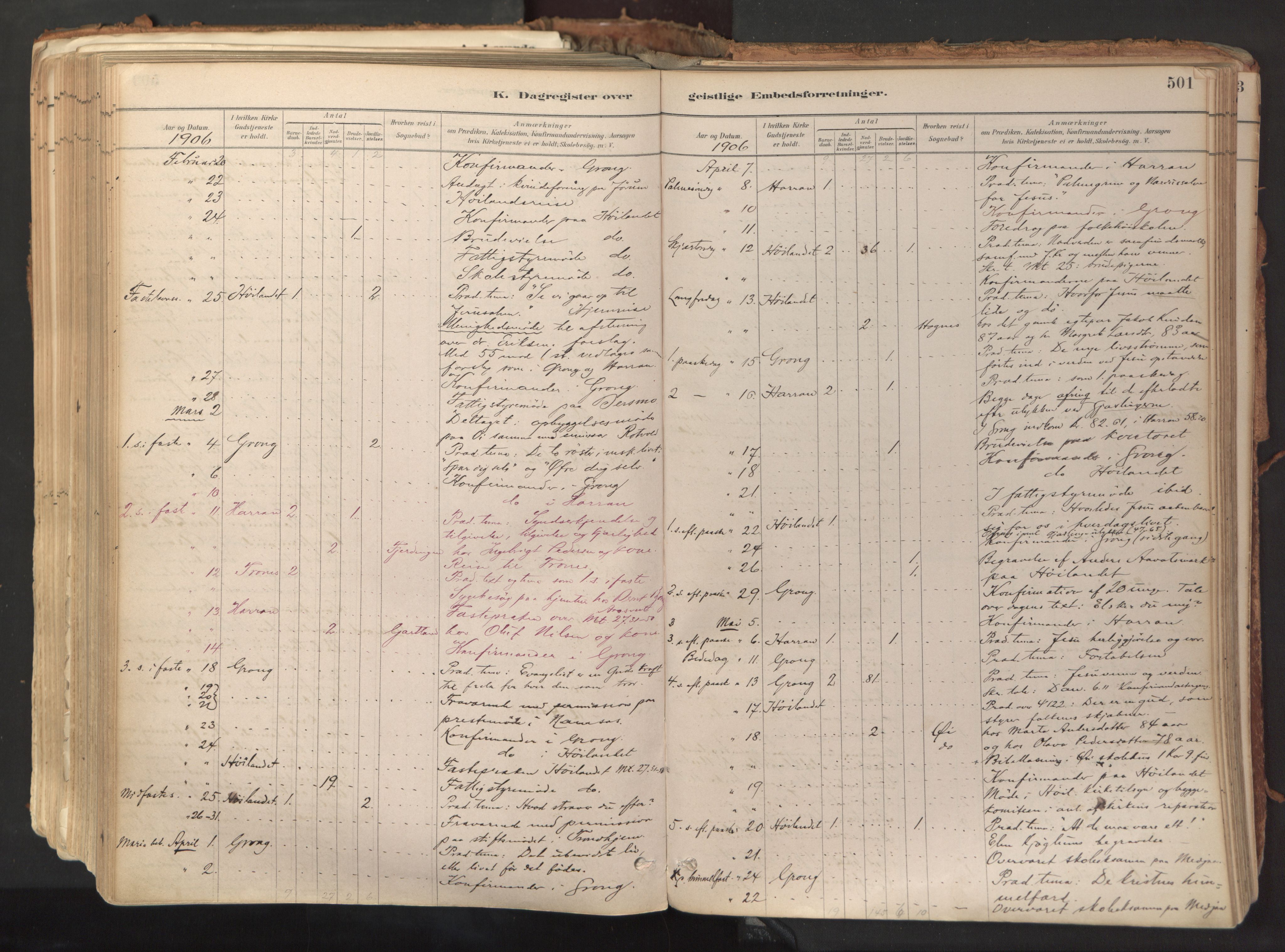 Ministerialprotokoller, klokkerbøker og fødselsregistre - Nord-Trøndelag, AV/SAT-A-1458/758/L0519: Ministerialbok nr. 758A04, 1880-1926, s. 501
