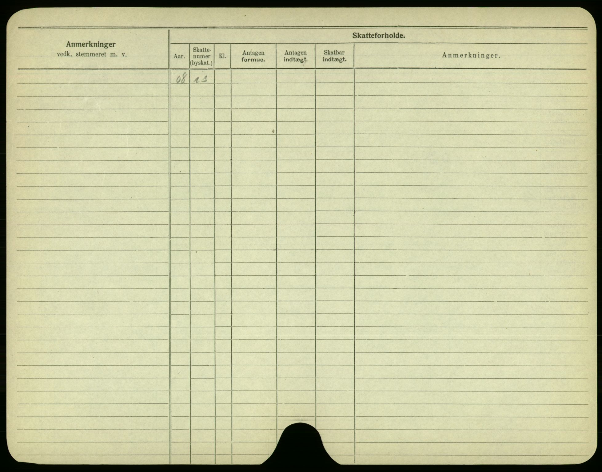 Oslo folkeregister, Registerkort, AV/SAO-A-11715/F/Fa/Fac/L0002: Menn, 1906-1914, s. 999b