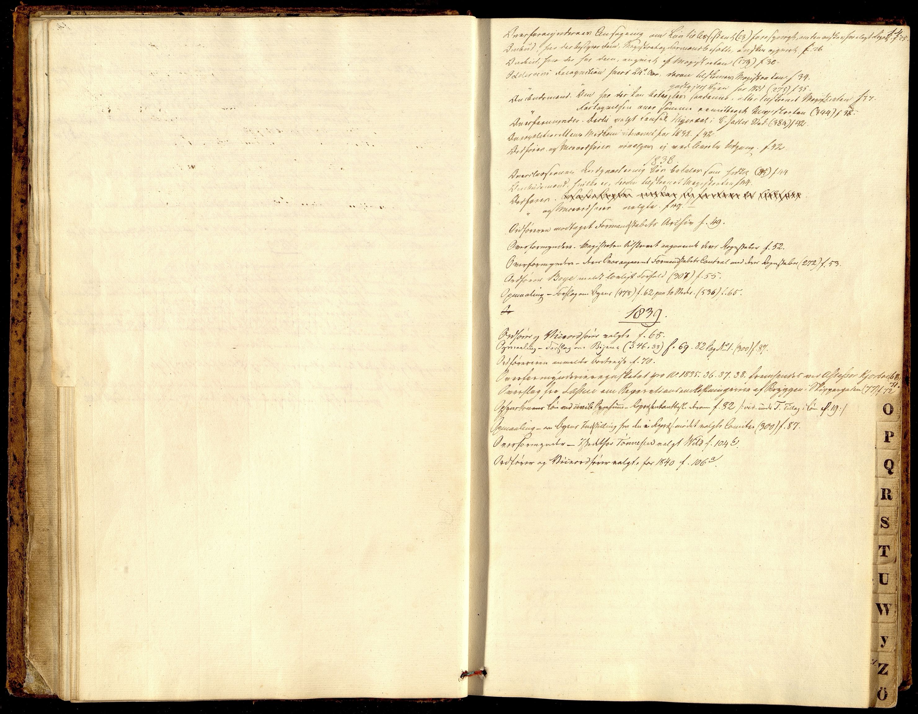 Kristiansand By - Formannskapet, ARKSOR/1001KG120/A/Aa/L0001: Møtebok (d), 1837-1842