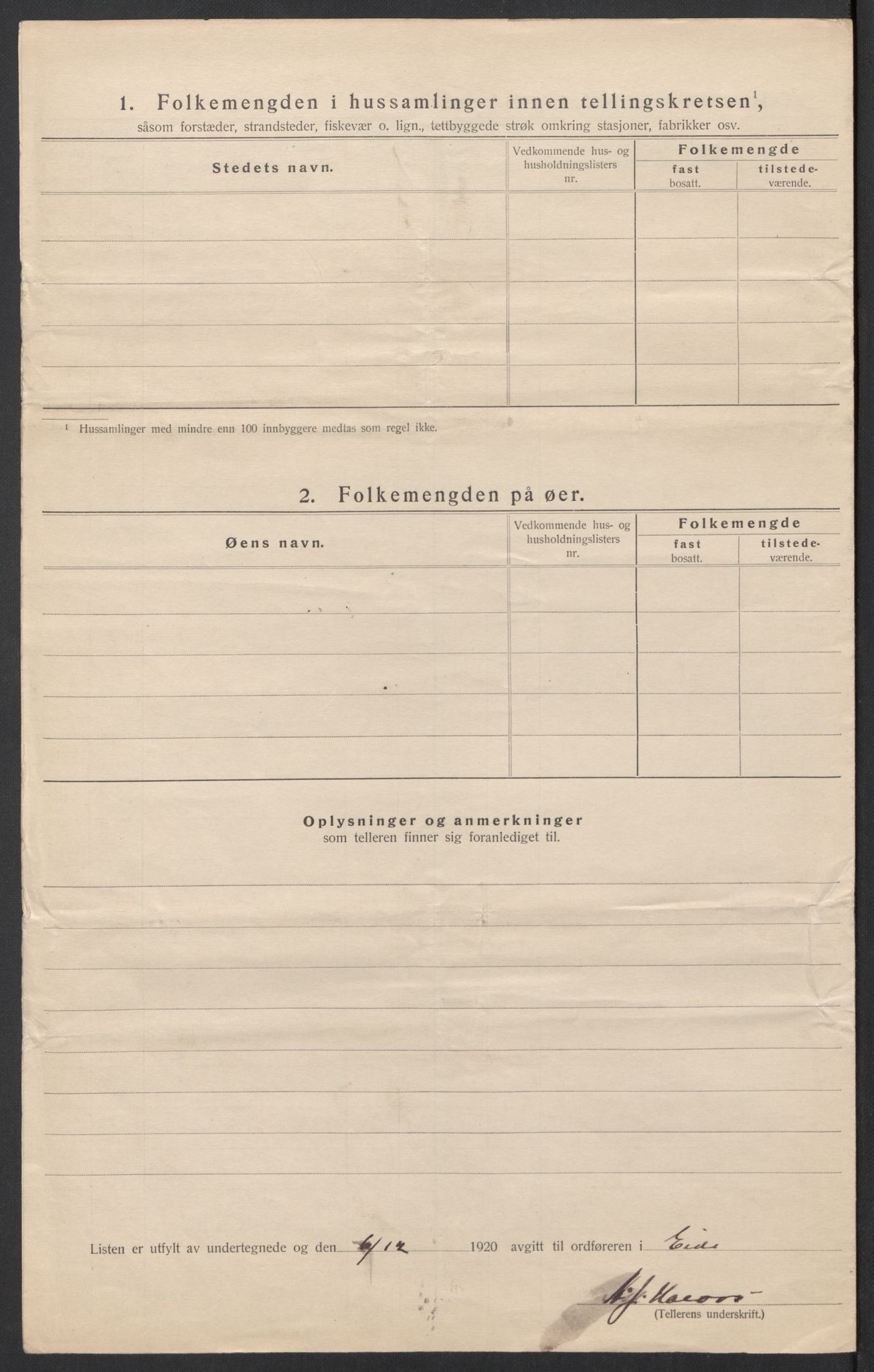 SAT, Folketelling 1920 for 1551 Eide herred, 1920, s. 14