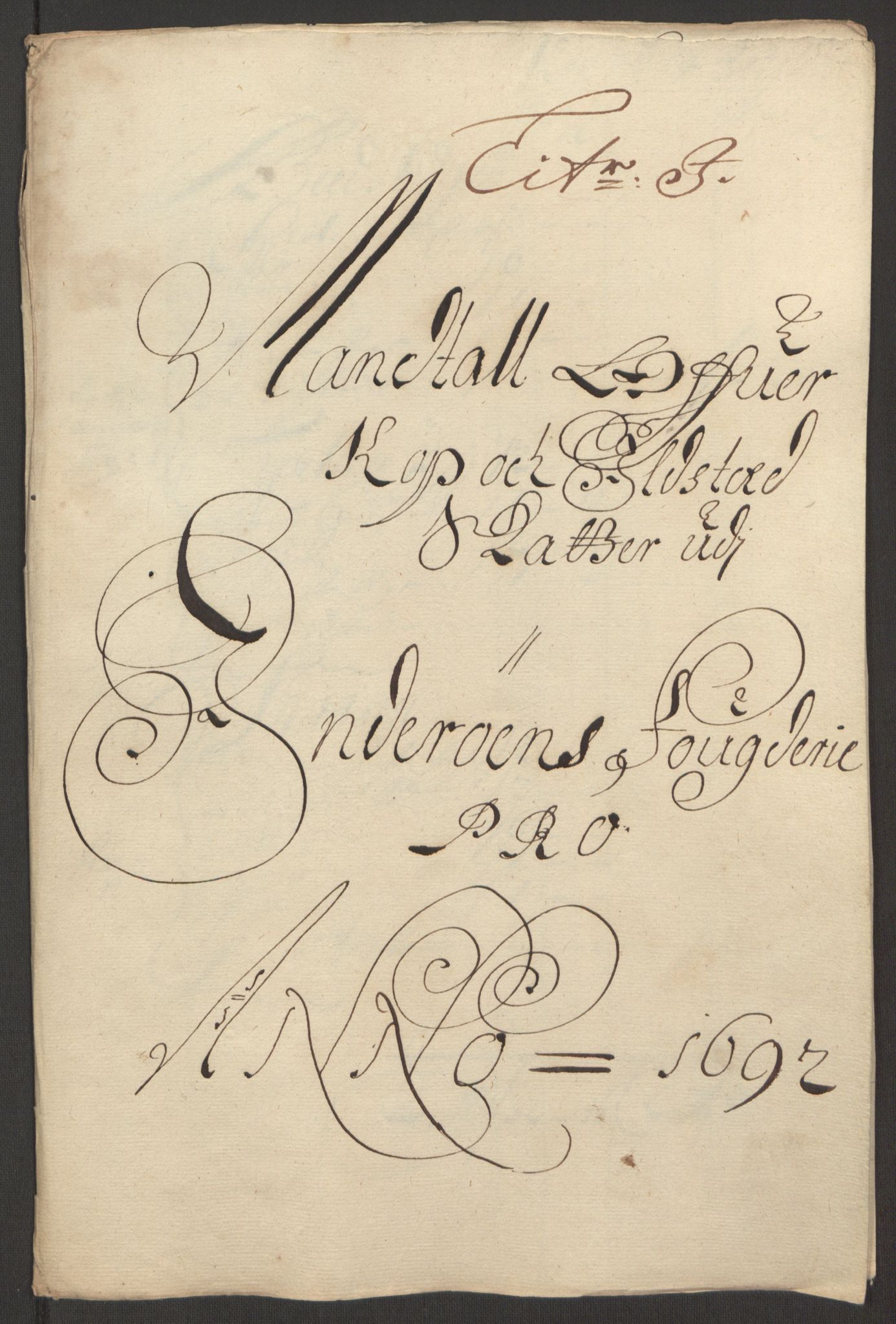 Rentekammeret inntil 1814, Reviderte regnskaper, Fogderegnskap, RA/EA-4092/R63/L4308: Fogderegnskap Inderøy, 1692-1694, s. 135