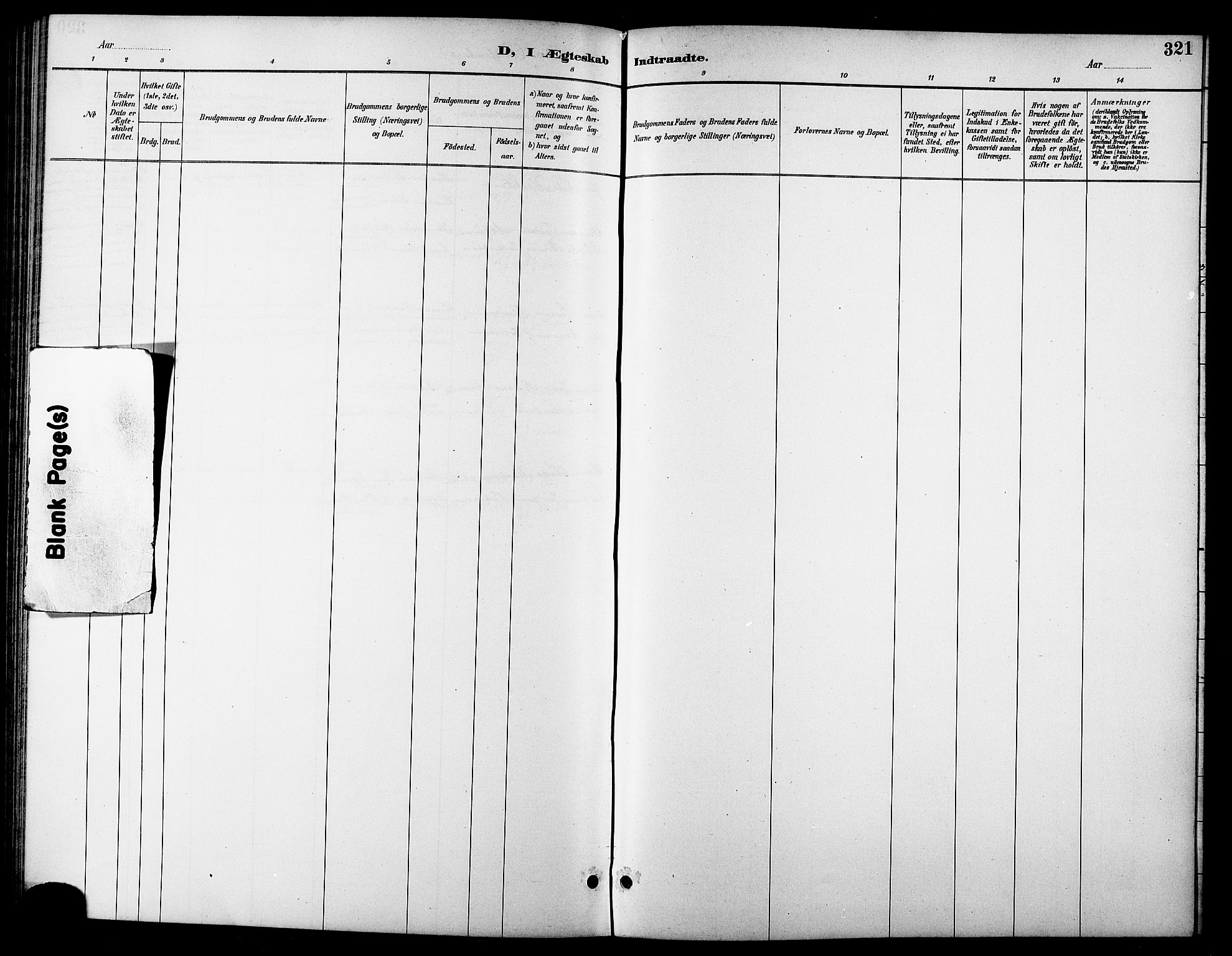 Trondenes sokneprestkontor, AV/SATØ-S-1319/H/Hb/L0011klokker: Klokkerbok nr. 11, 1891-1906, s. 321