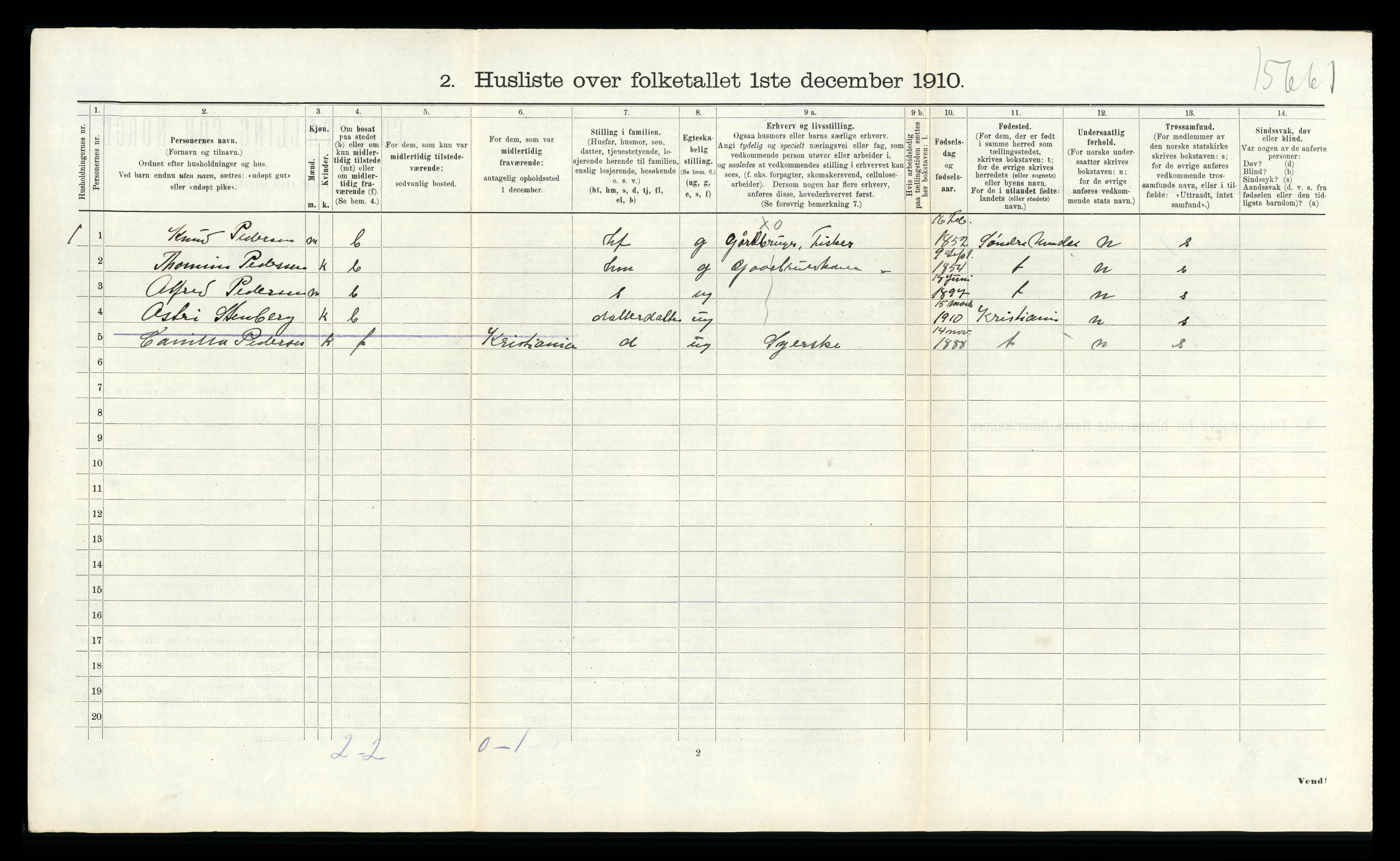 RA, Folketelling 1910 for 1019 Halse og Harkmark herred, 1910, s. 213