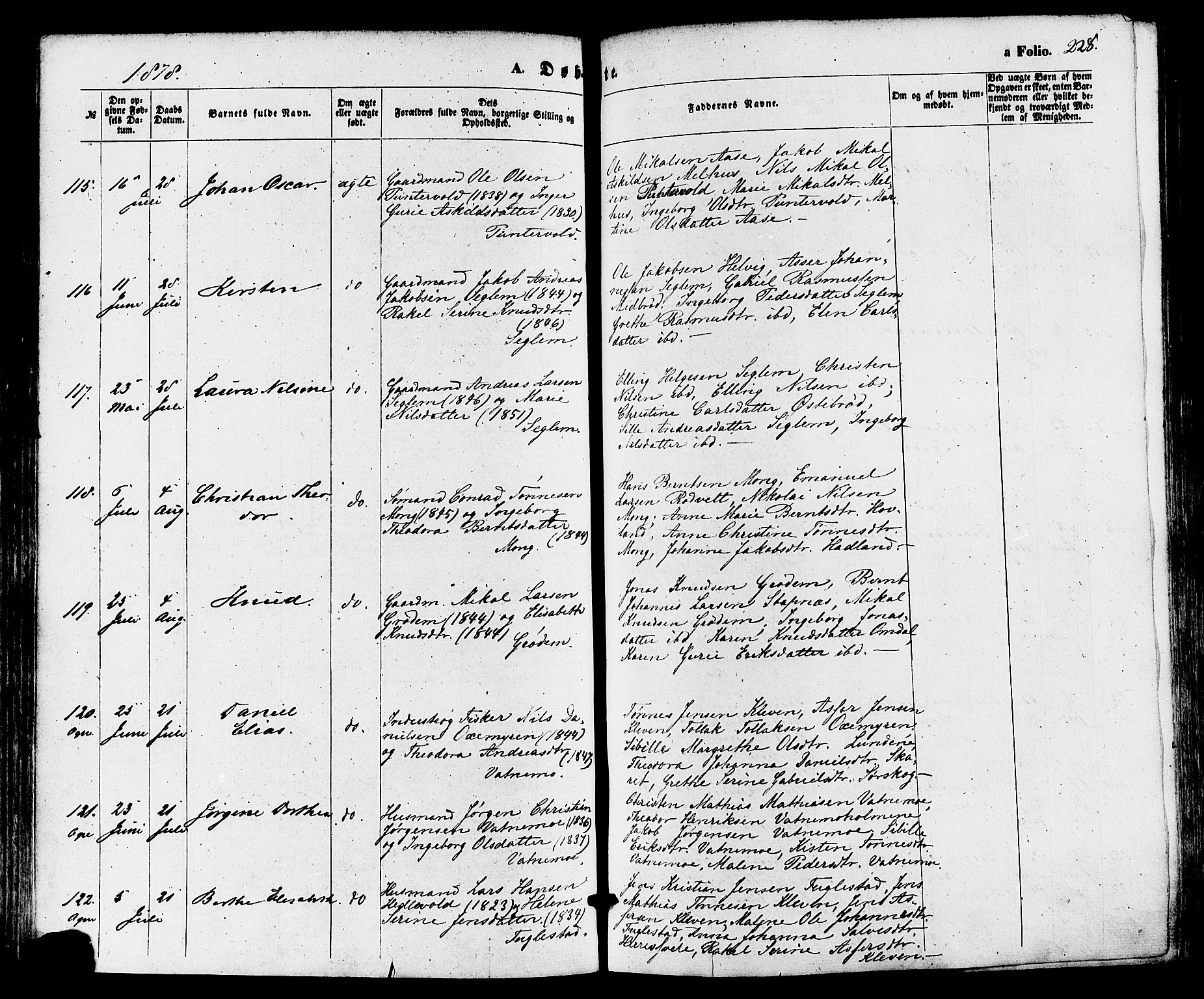 Eigersund sokneprestkontor, AV/SAST-A-101807/S08/L0014: Ministerialbok nr. A 13, 1866-1878, s. 228